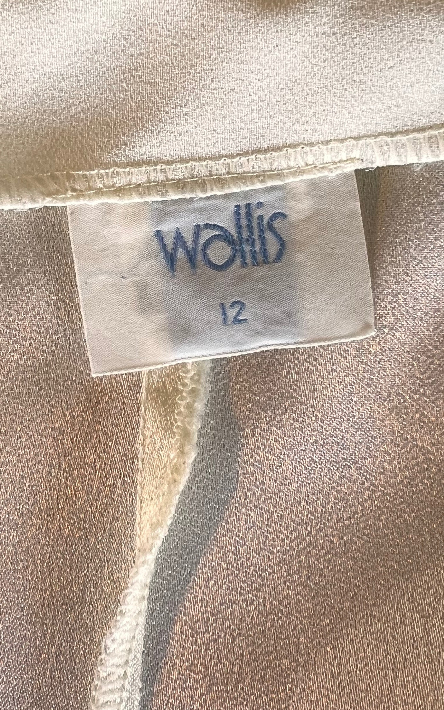 Vintage Wallis Strapless Bustier Top - Ivory