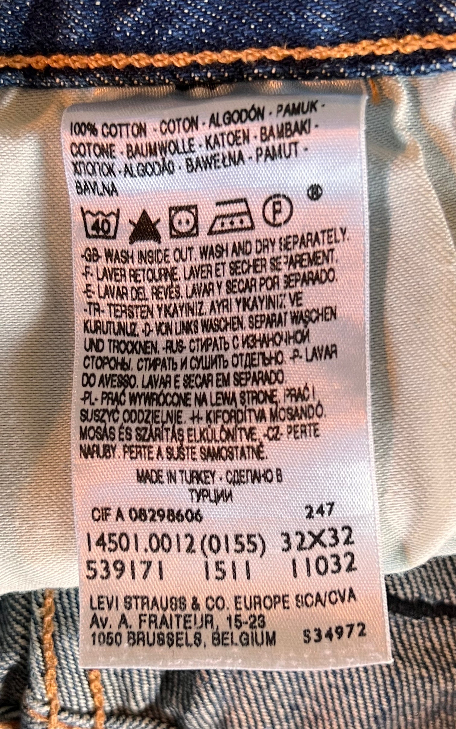 Levis 501 32x32