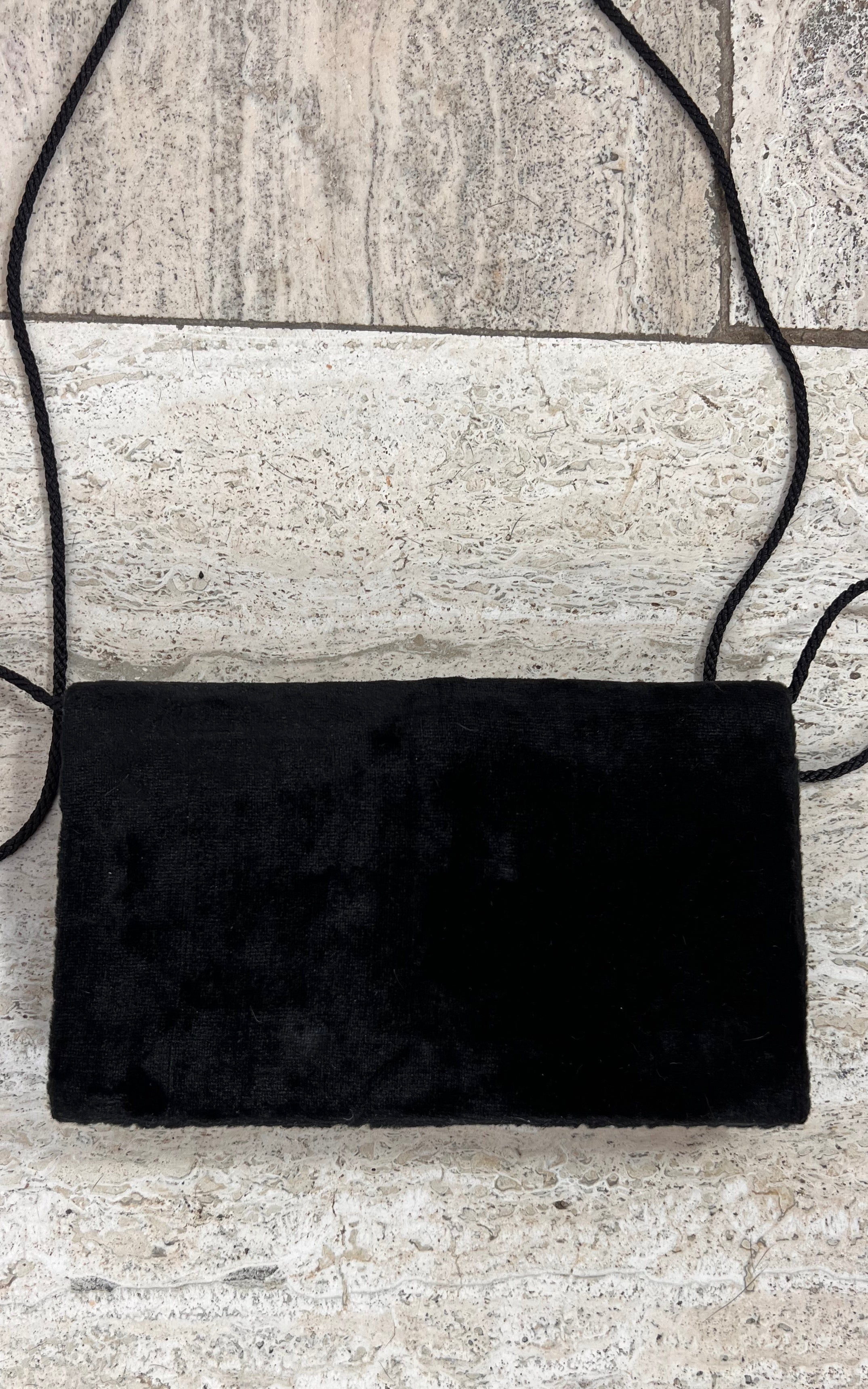 Vintage Embroidered Velvet Bag
