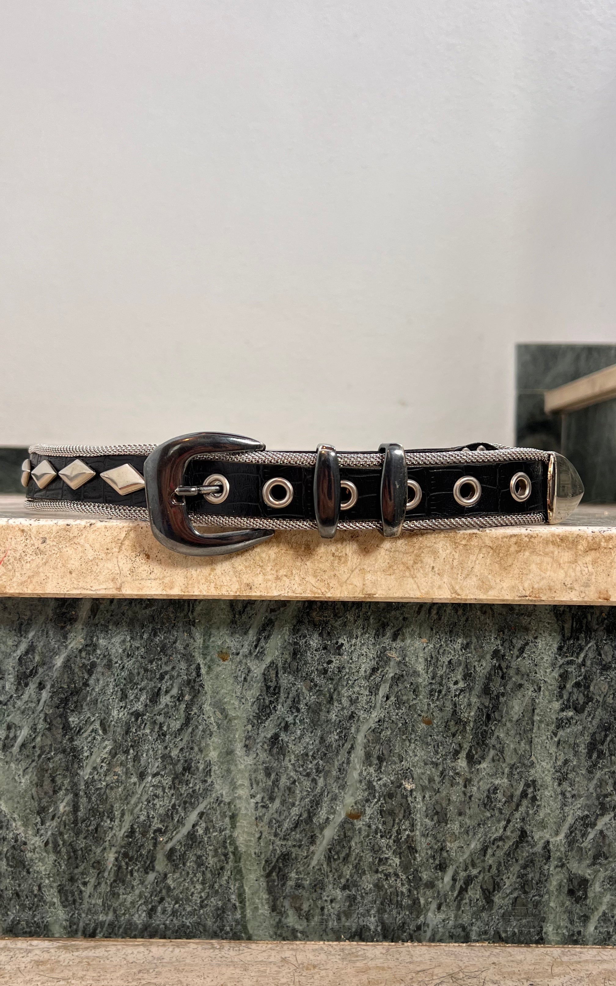 Vintage Studded Metal Belt