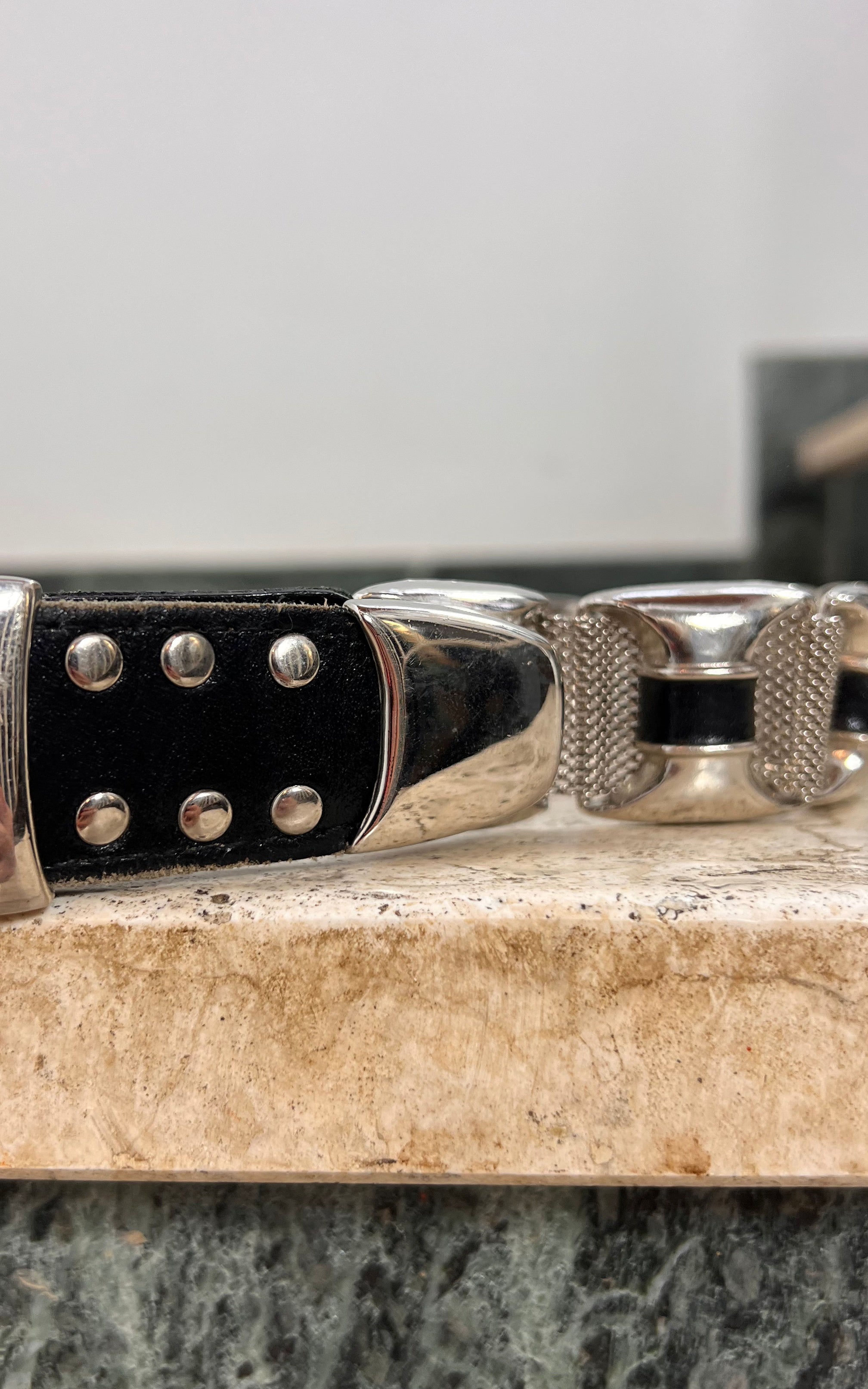 Vintage Studded Metal Belt