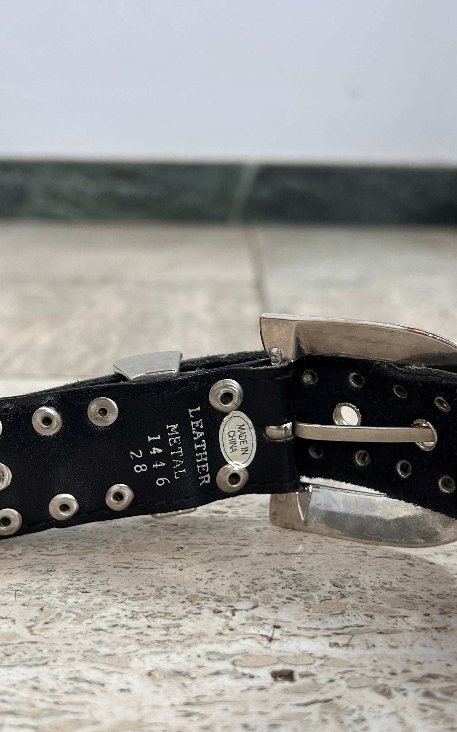 Vintage Studded Metal Belt