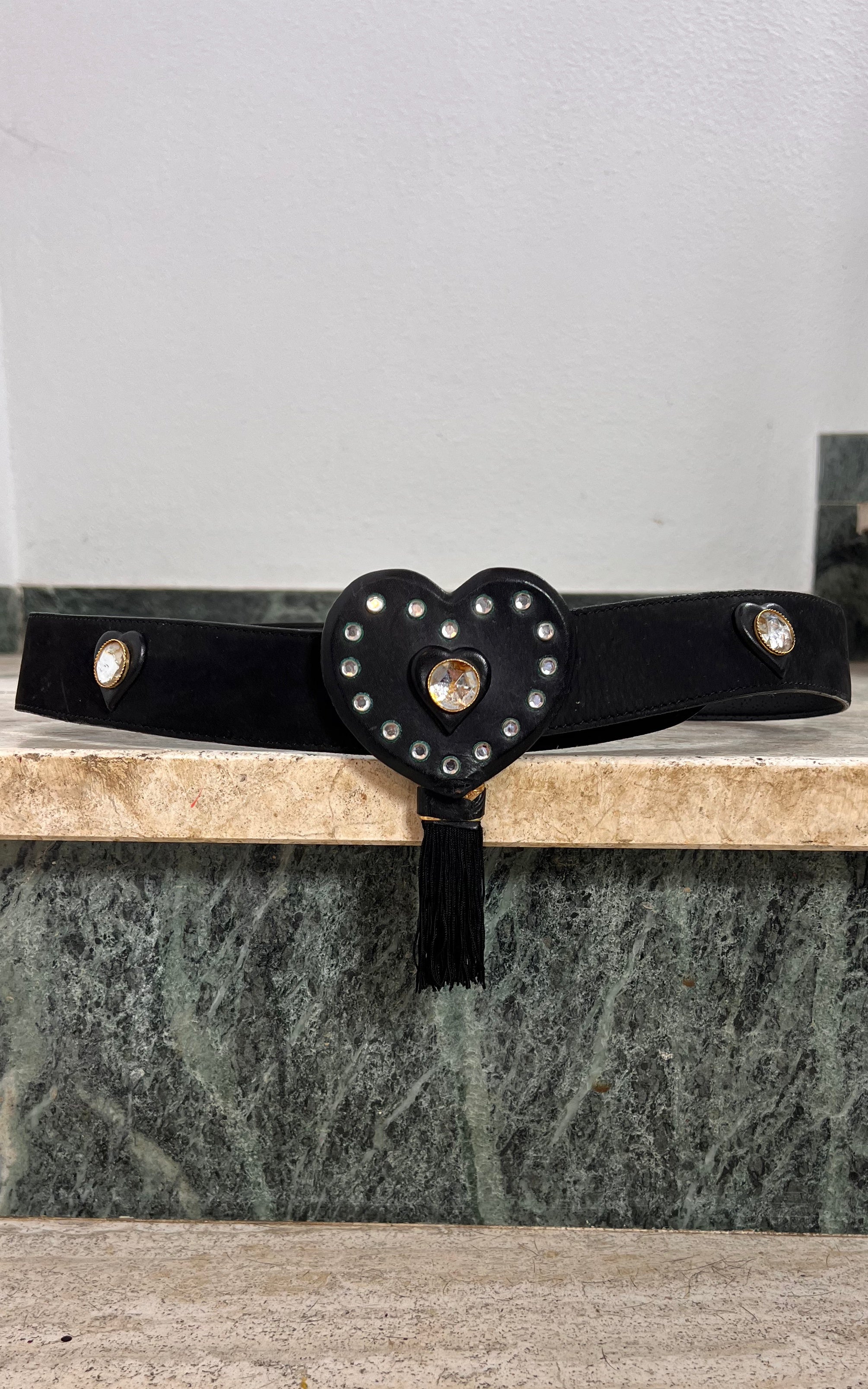 Vintage 90s Heart Tassel Belt