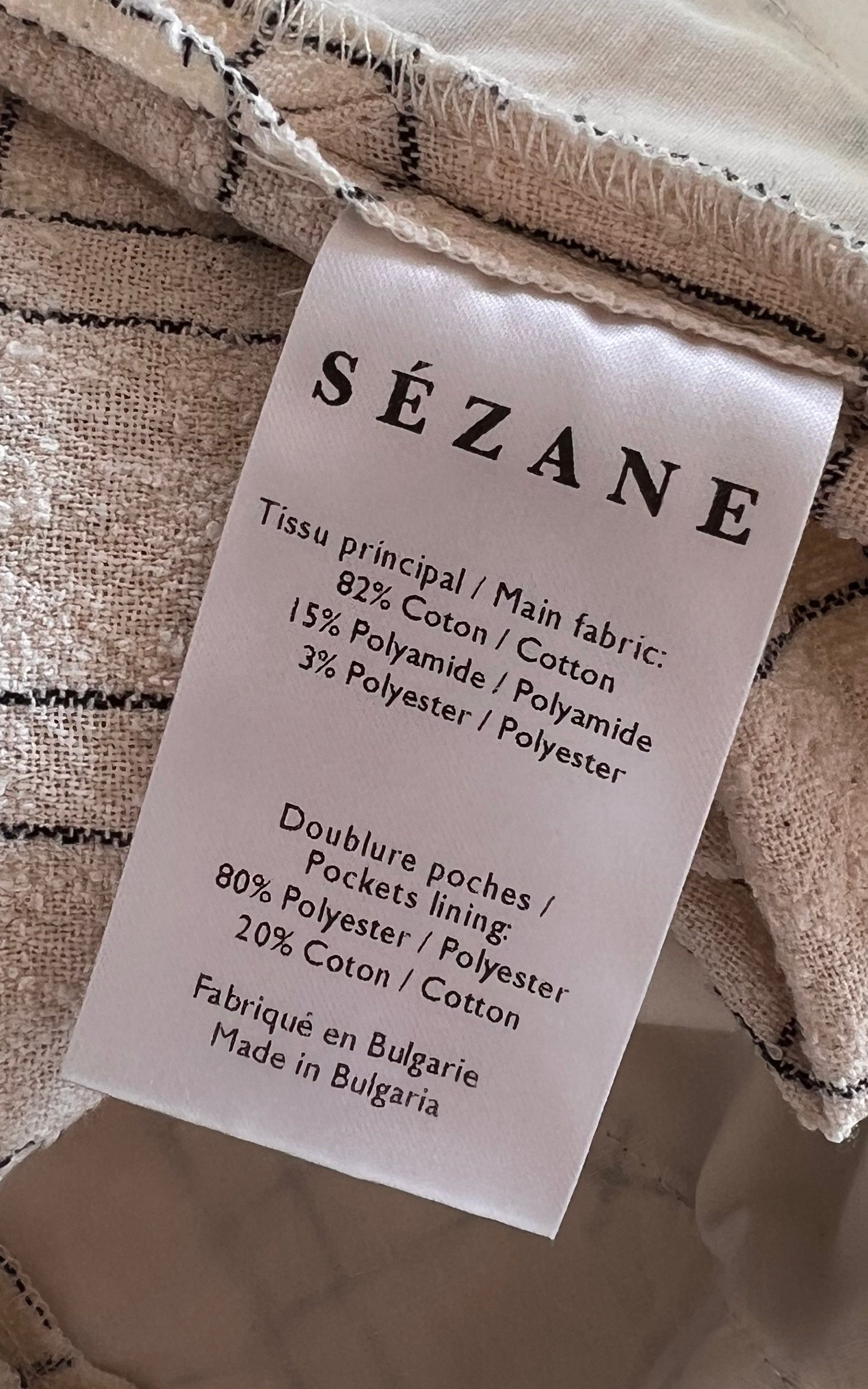 Sézane Checked Trousers