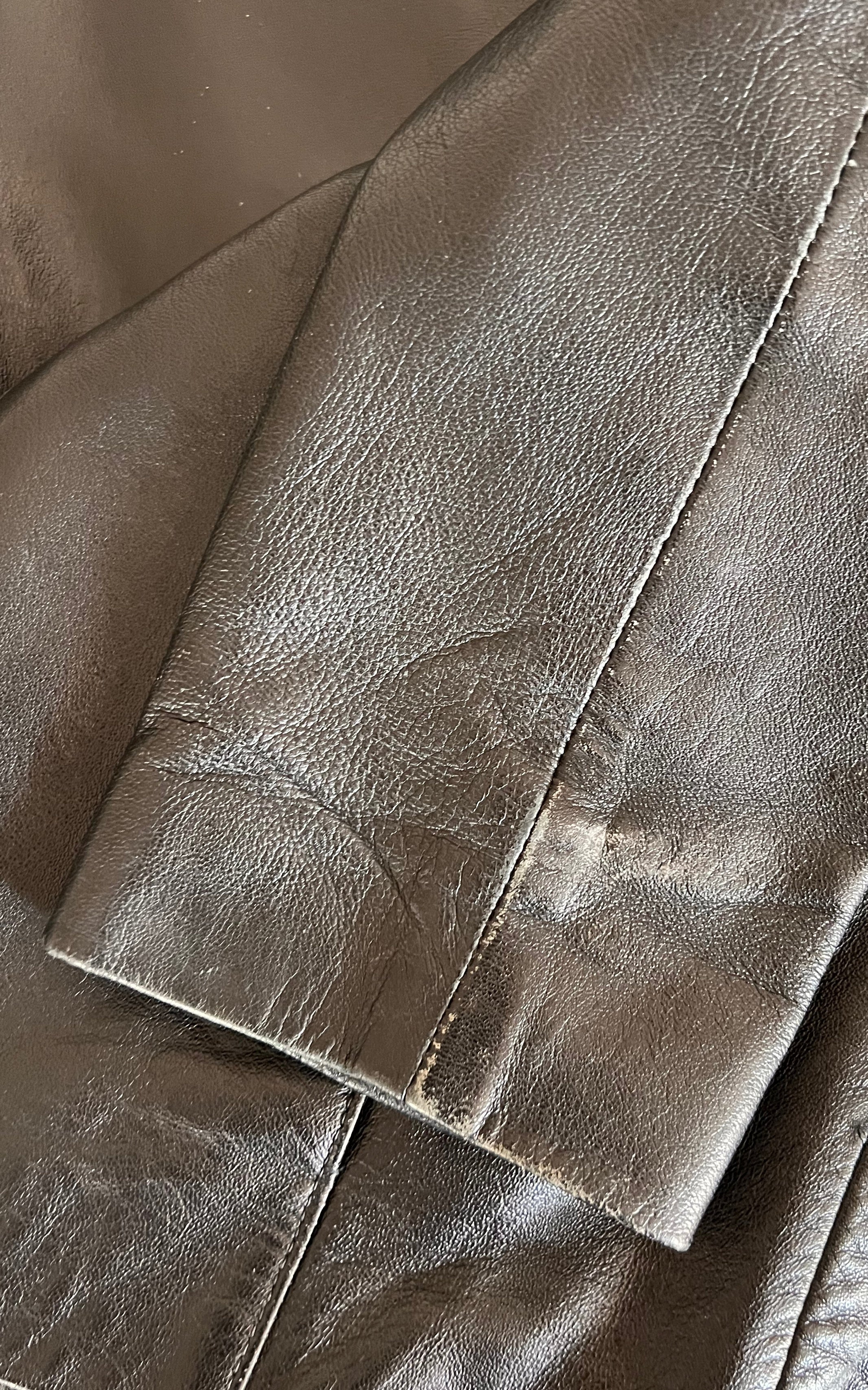 Vintage Y2K Minimalist Leather Jacket