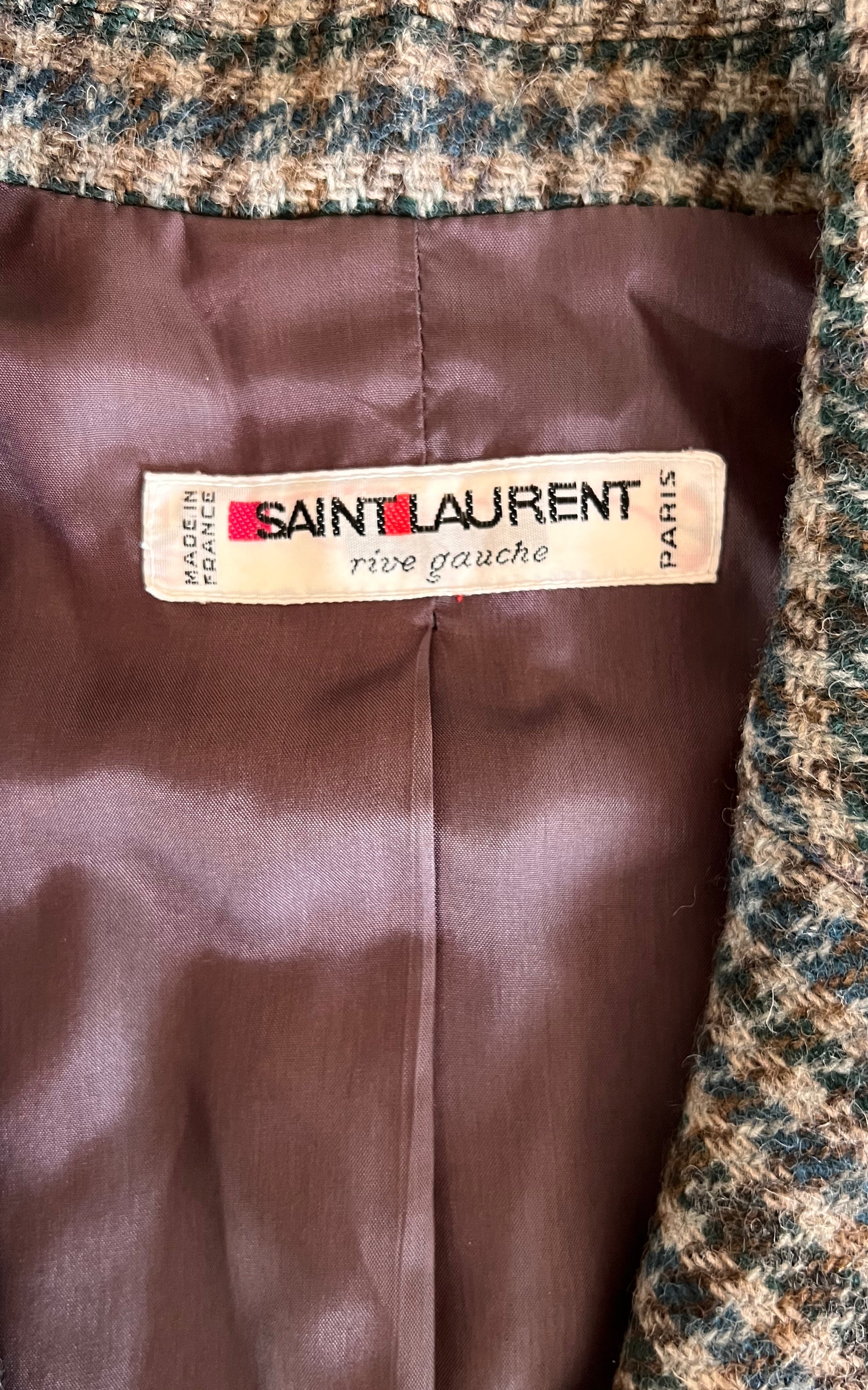 Vintage Yves Saint Laurent Rive Gauche Wool Blazer