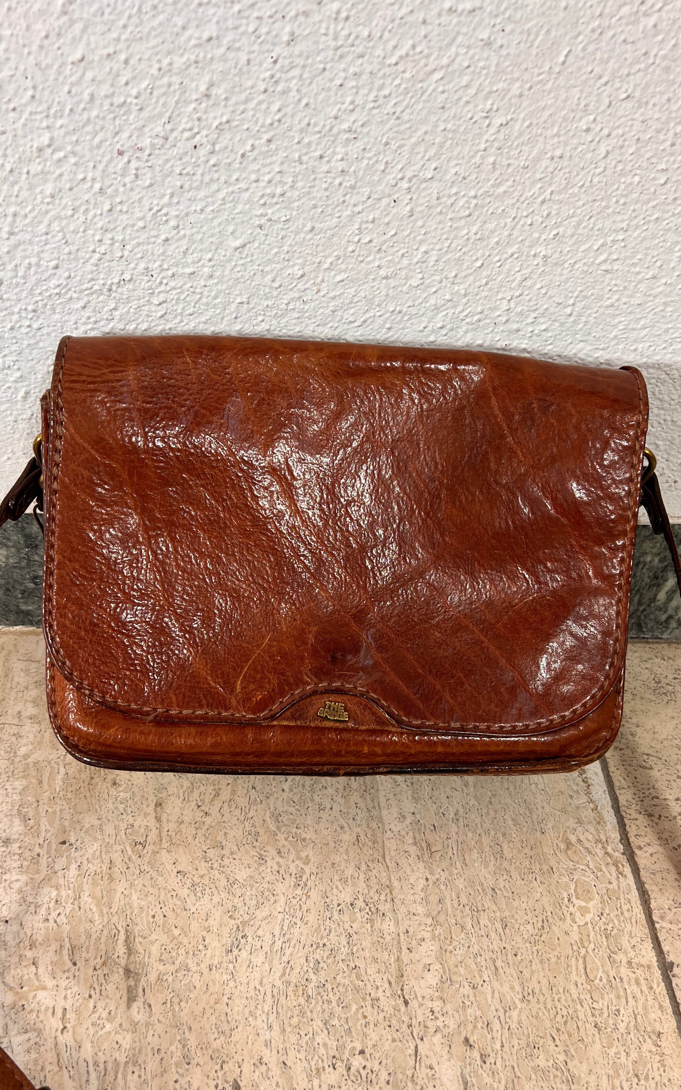 The Bridge 70s Vintage Leather Crossbody Bag