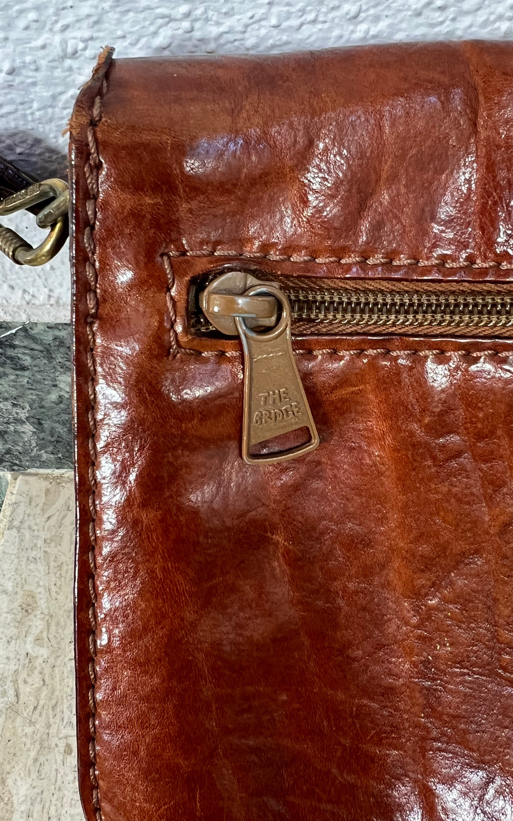 The Bridge 70s Vintage Leather Crossbody Bag