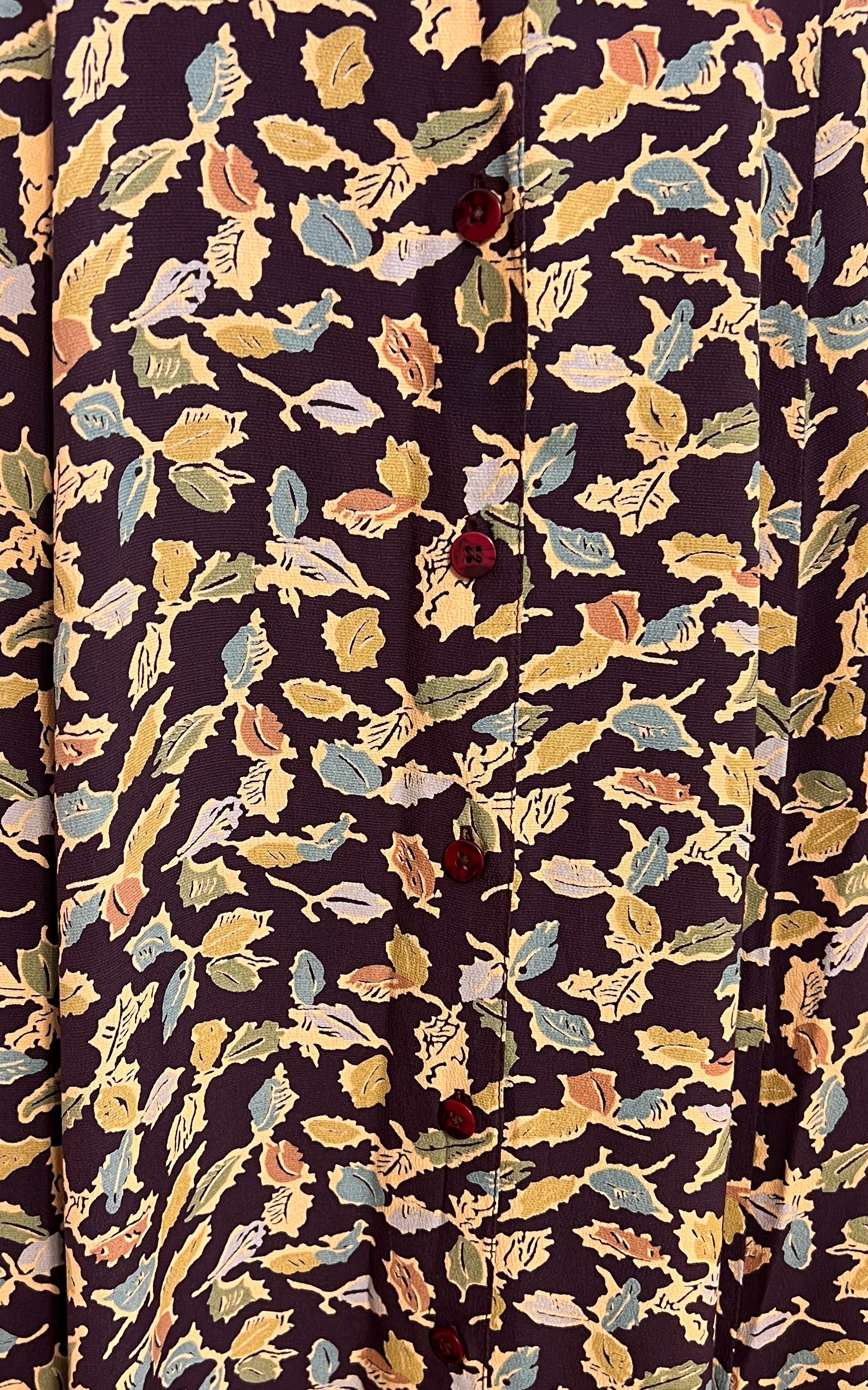 Vintage Eddie Bauer Autum Leafs Maxi Skirt
