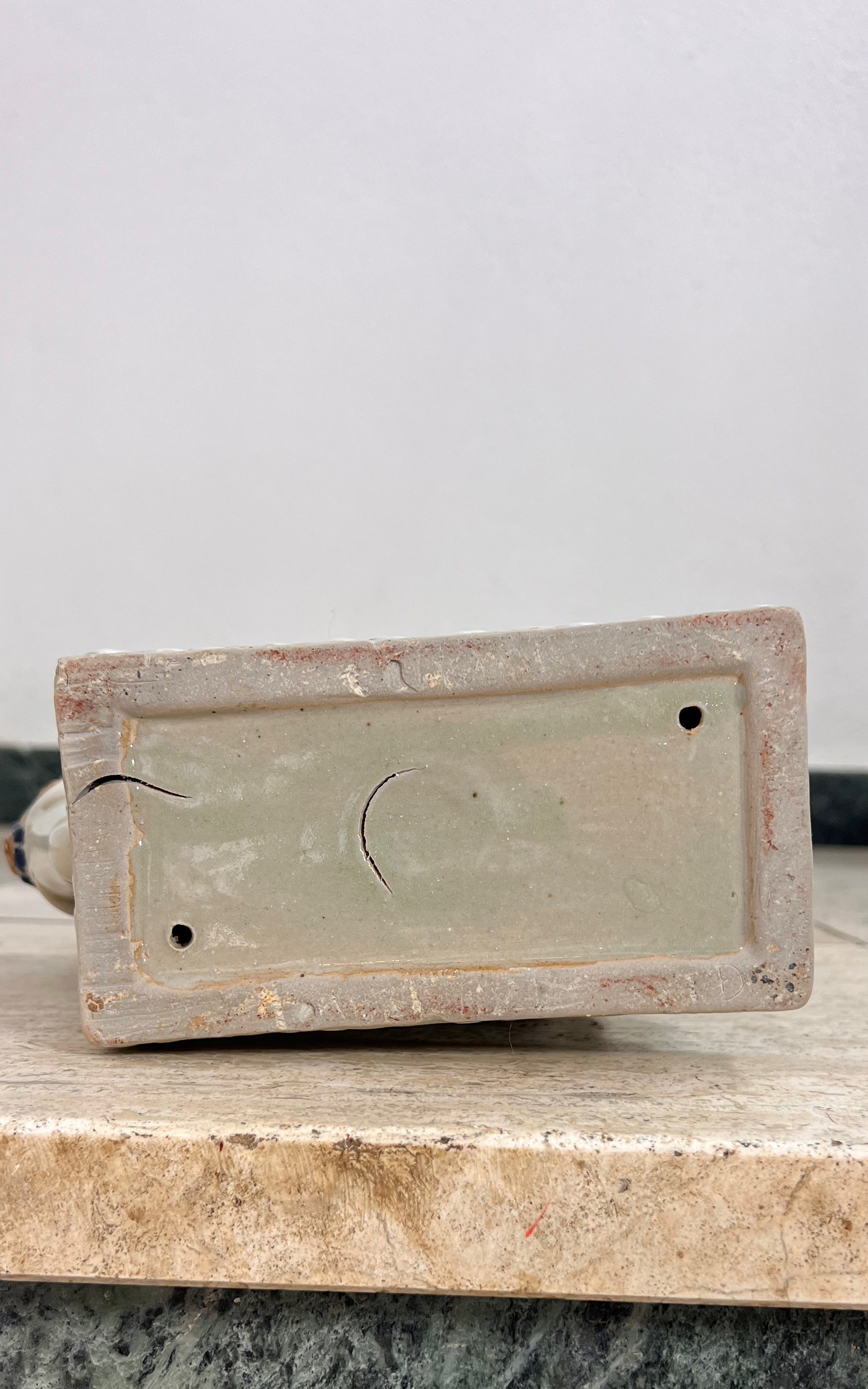 Vintage Oriental Ceramic Elephant Vase