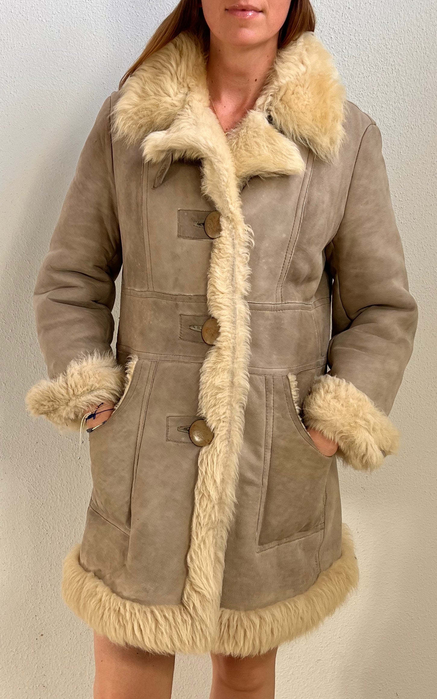 Vintage 1970s Shearling Coat