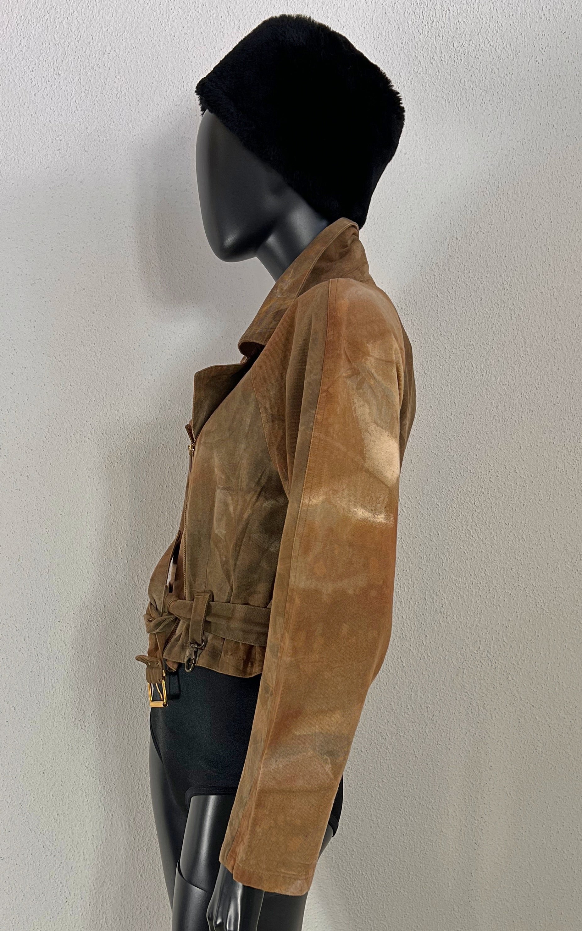 Vintage Tye Dye Cropped Jacket