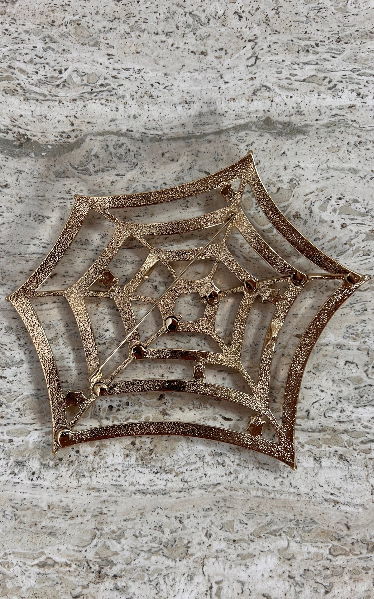 Vintage Pierre Lang Statement Spiderweb Brooch
