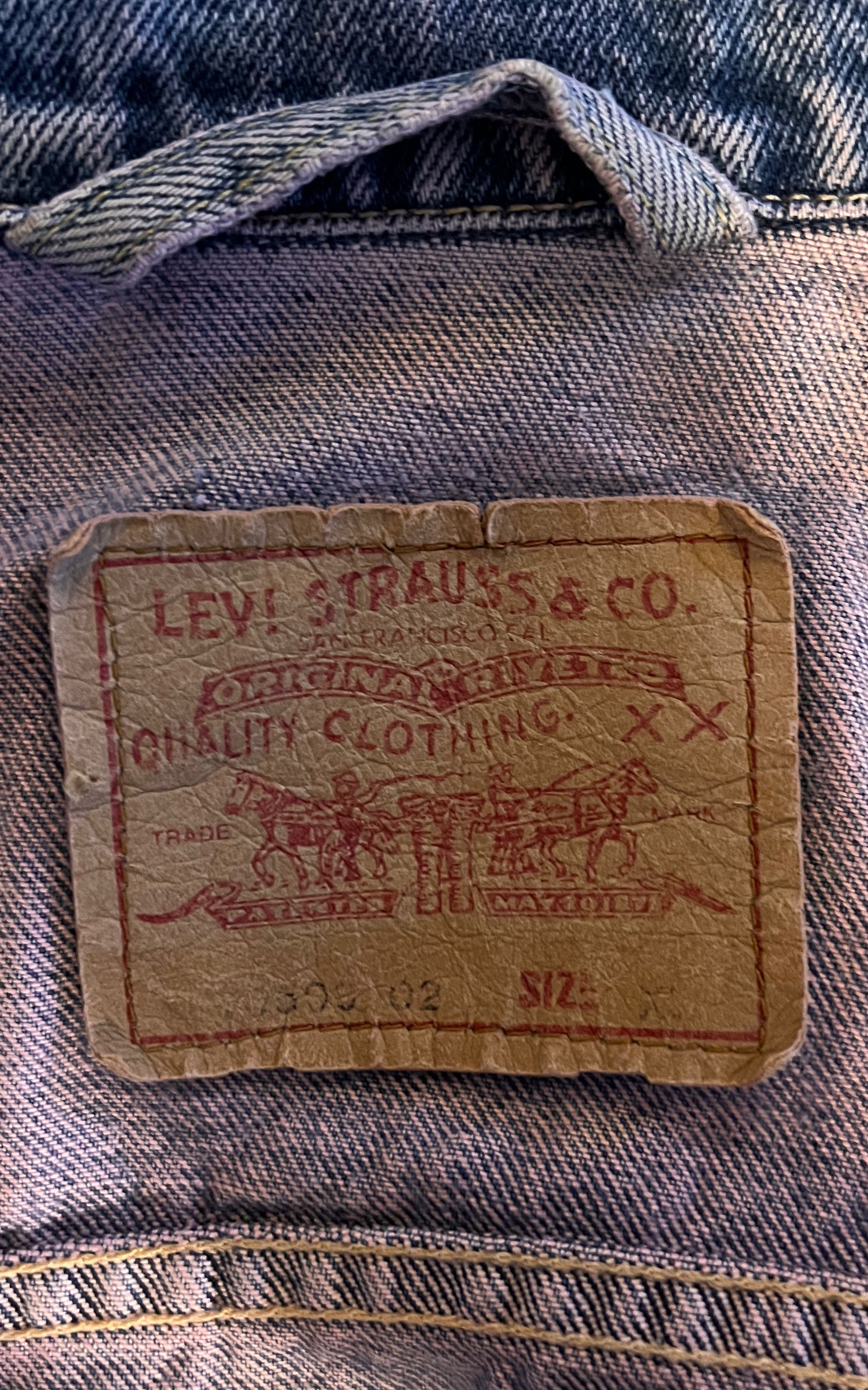 Vintage Cropped Levis Jacket Pink Acid Wash