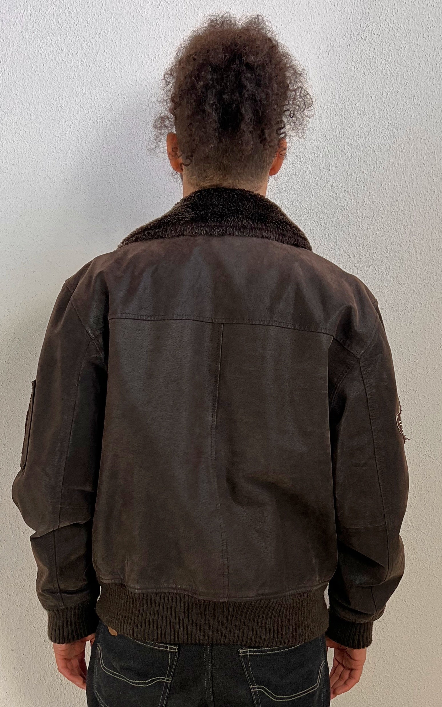 Vintage MENS Suede Flight Style Jacket