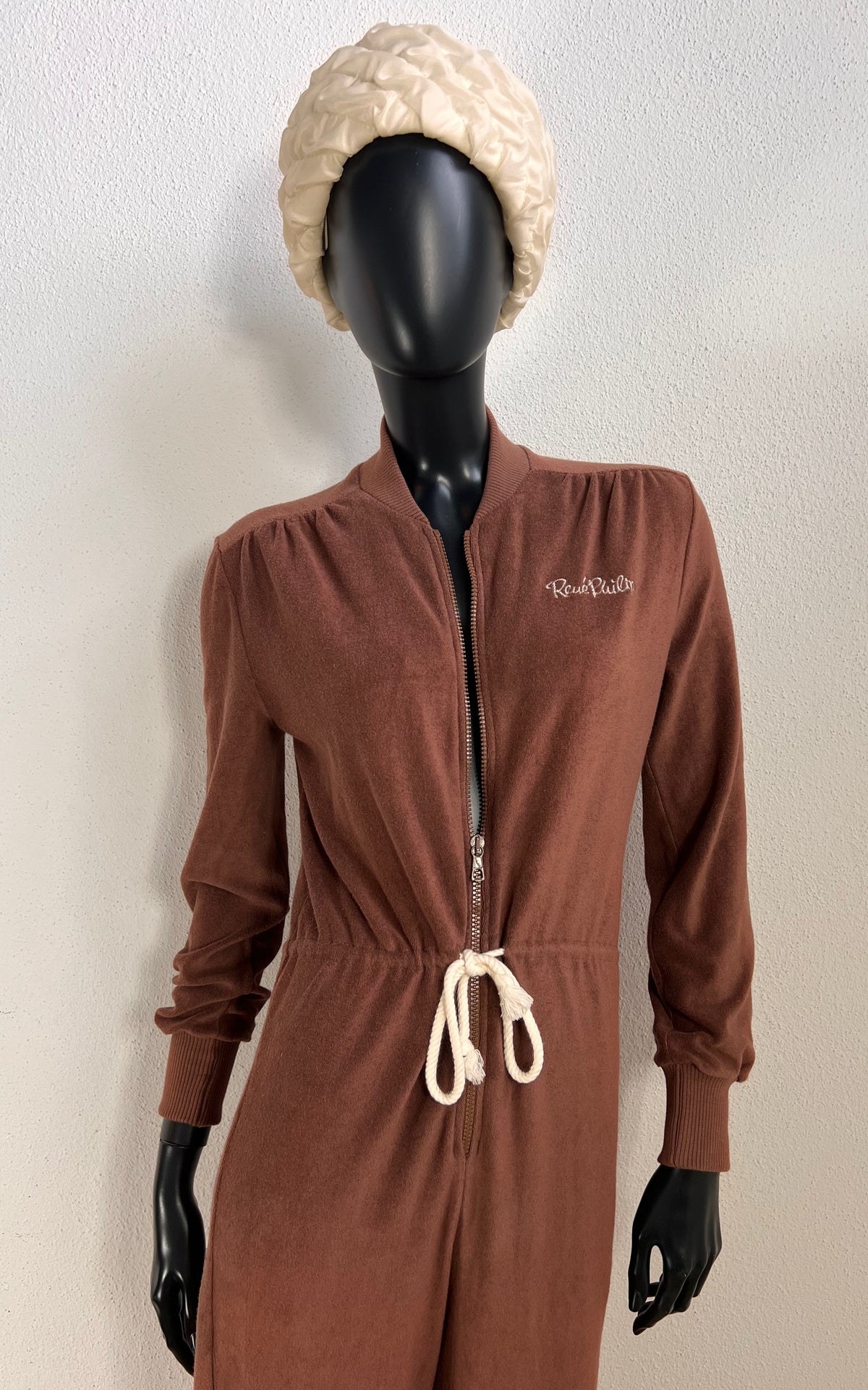 Vintage 1970s Rene Philip Terry Cloth Jumpsuit