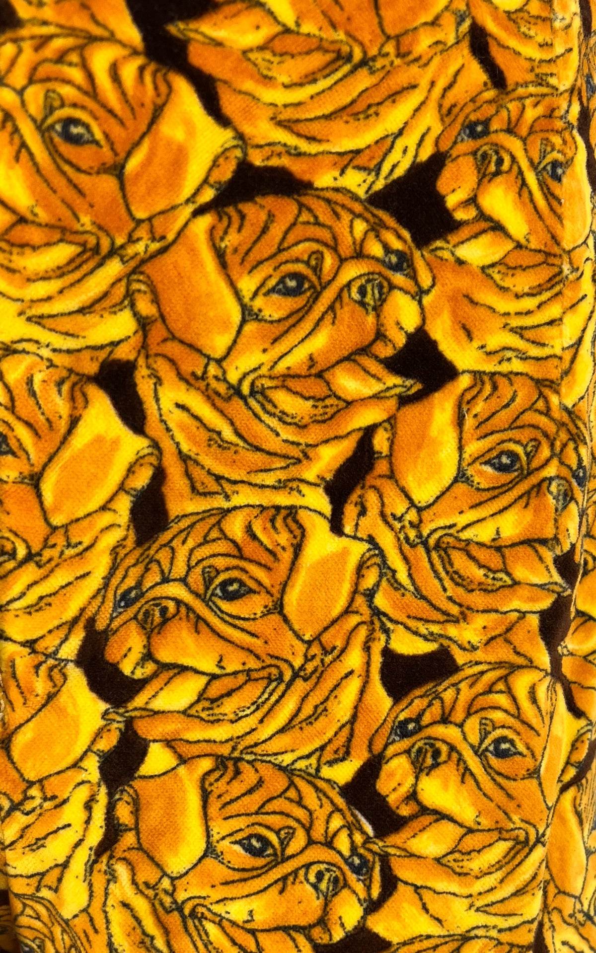 Super Rare ESCADA by Margaretha Ley Velvet Dog Pug Print Trousers