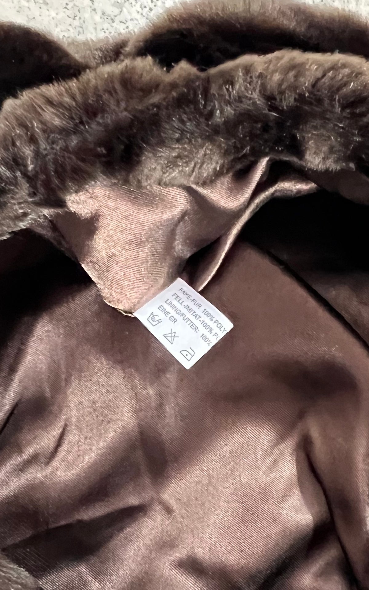 Vintage Brown Faux Fur Sculptural Hat