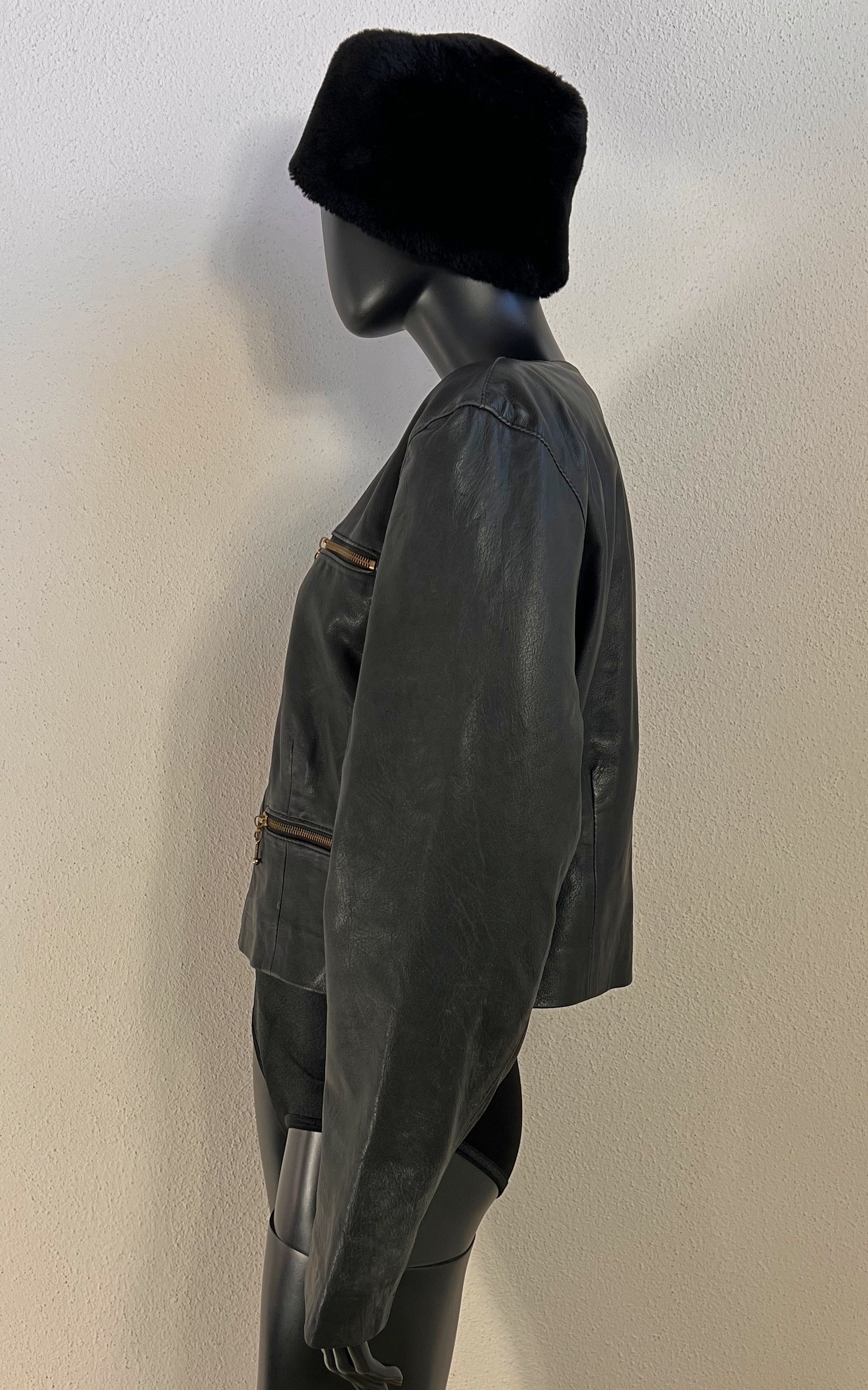 Vintage 90s Clan Leather Jacket