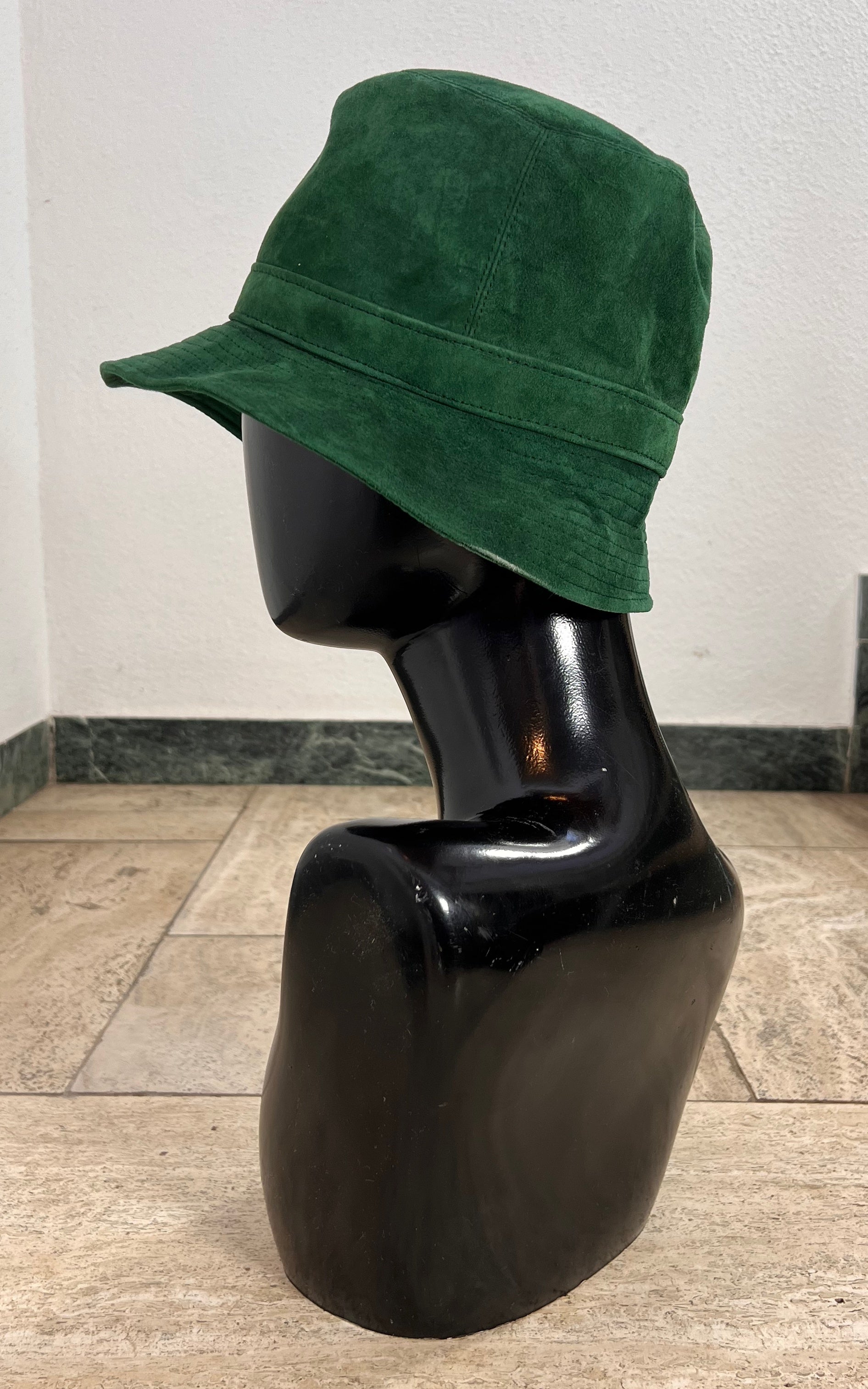 Vintage 70s Suede Bucket Hat
