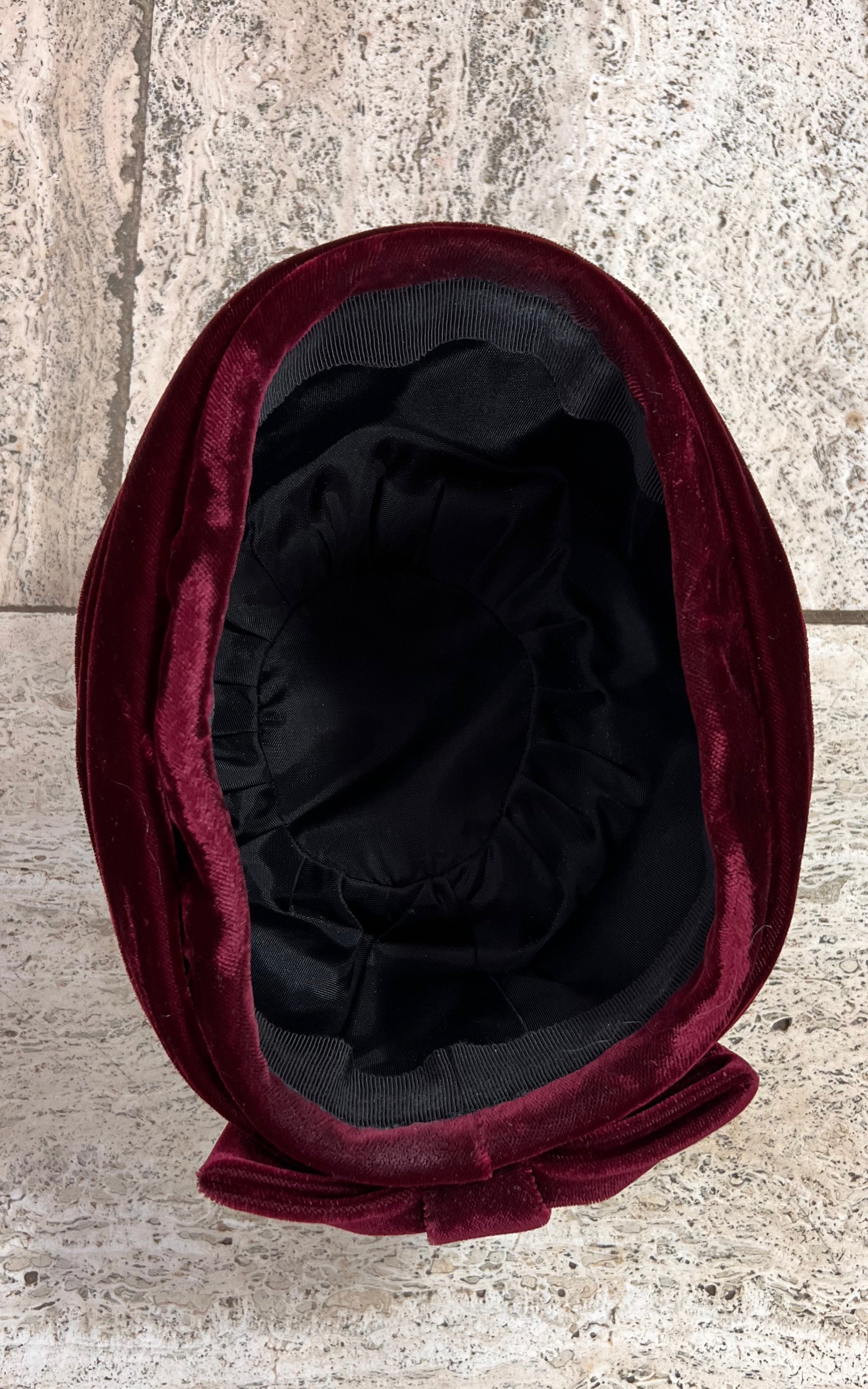 Vintage Velvet Pillbox Hat