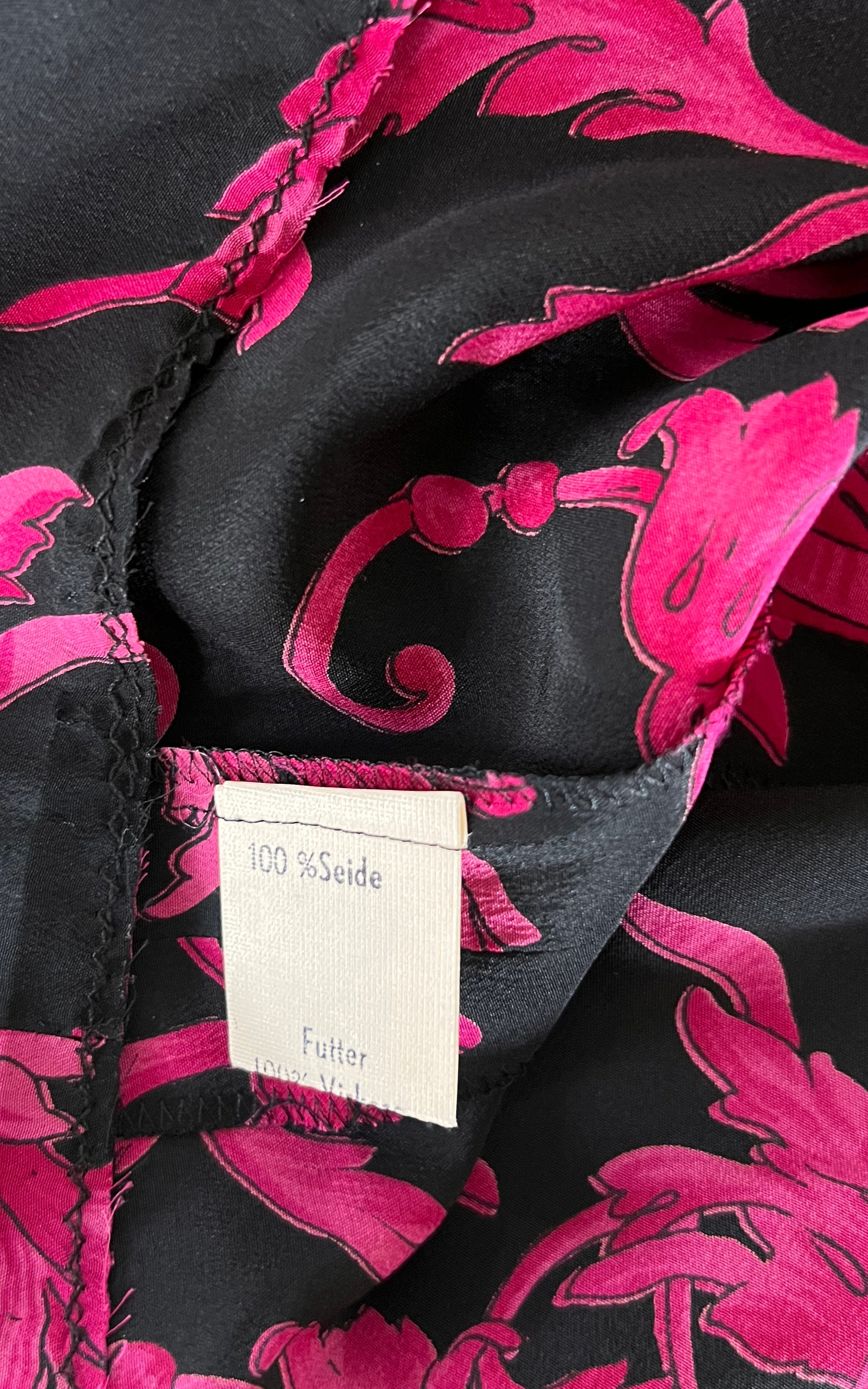 Vintage Silk And Velvet Dress