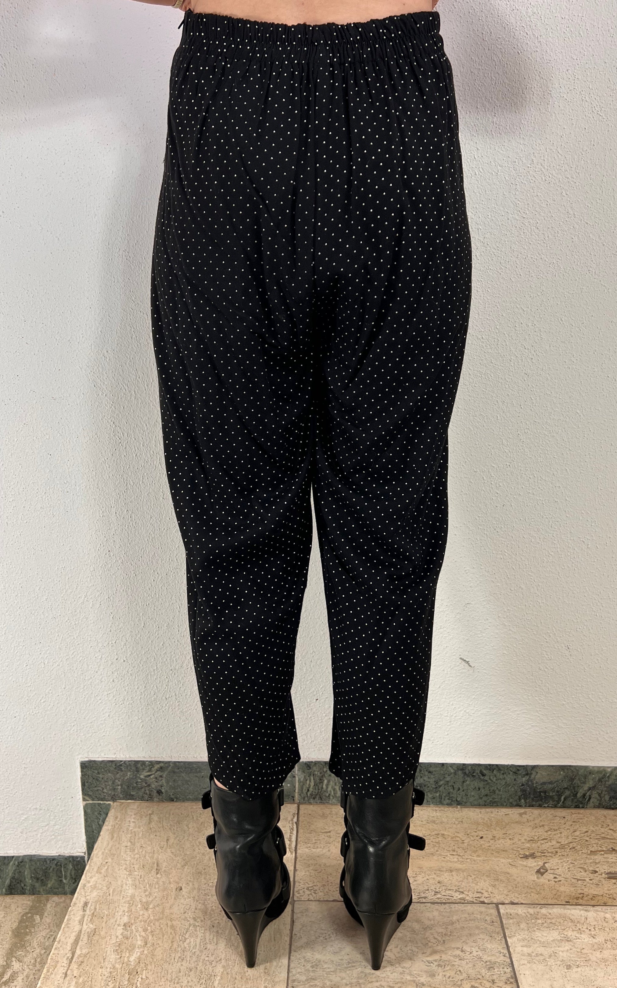 Vintage 90s Polka Dot Heart Buckle Pants