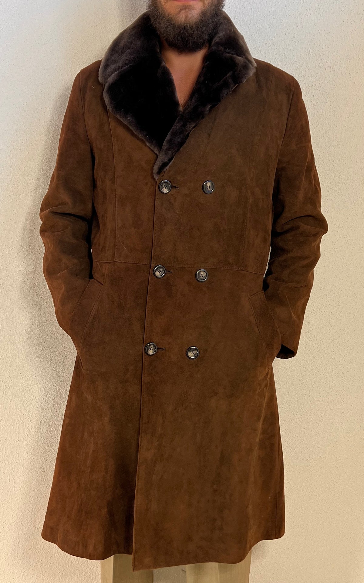 Vintage 70s MENS Salamander Exclusive Brown ''Shearling Coat''