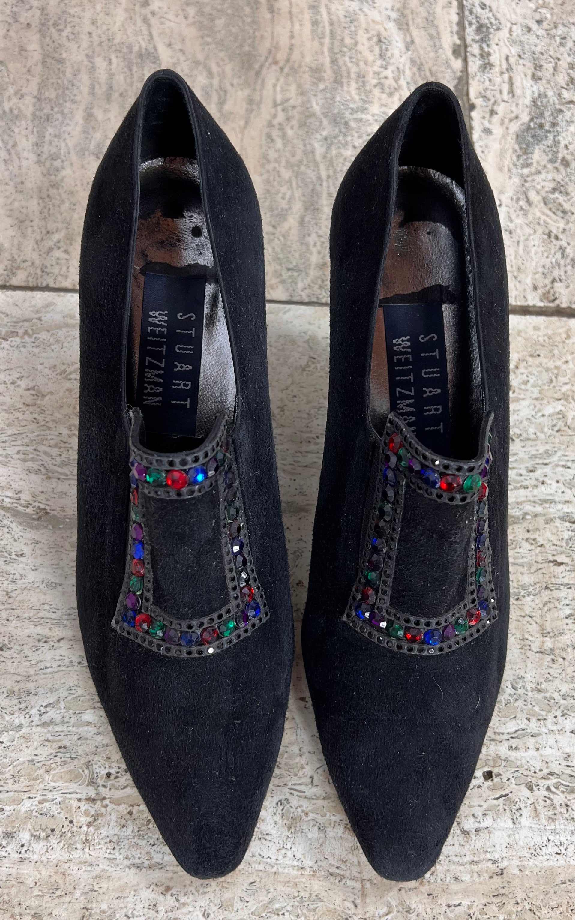 Vintage 80s Stuart Weizmann Slip-On Heel 38