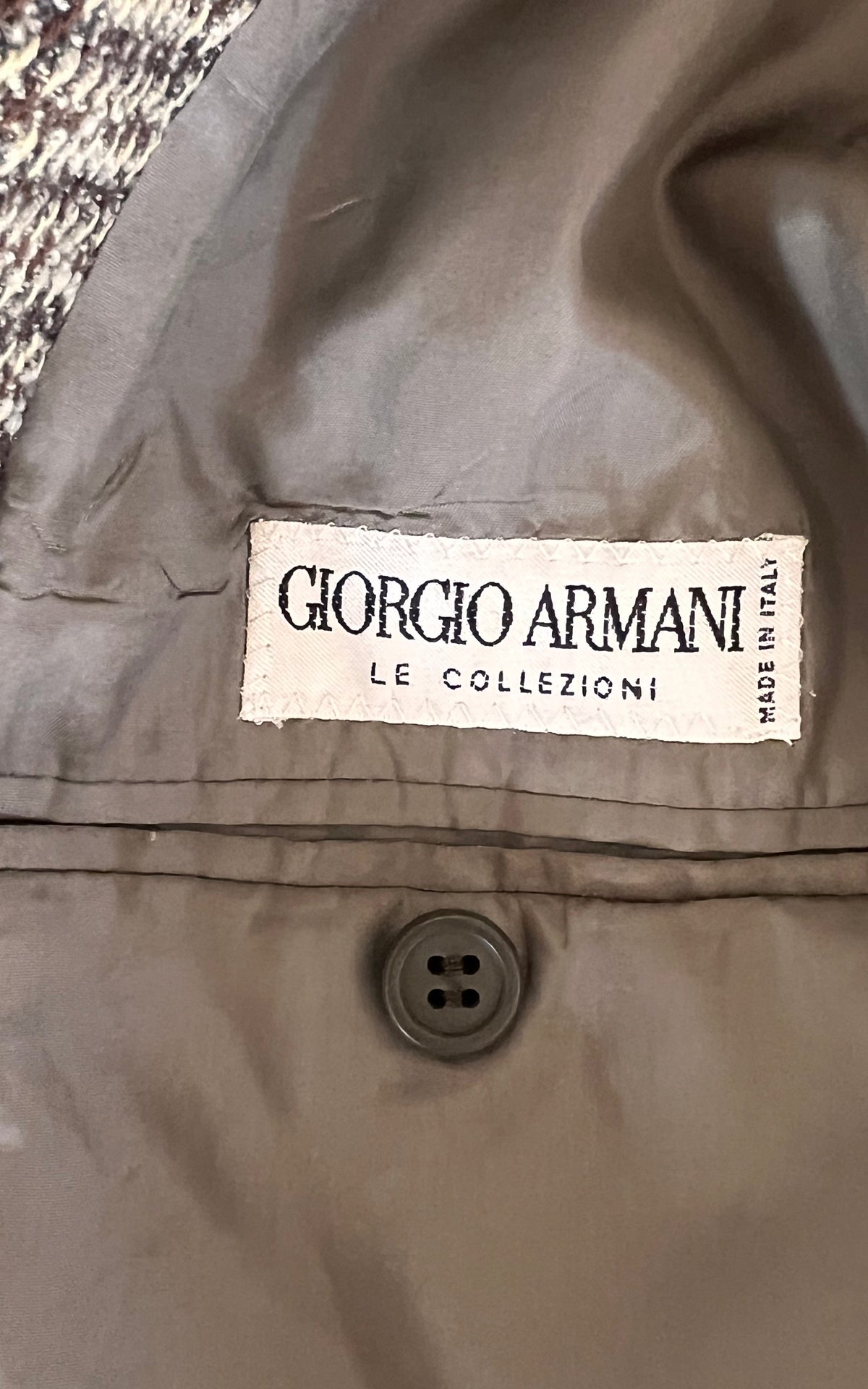 Vintage MENS Giorgio Armani Le Collezioni Checked Blazer