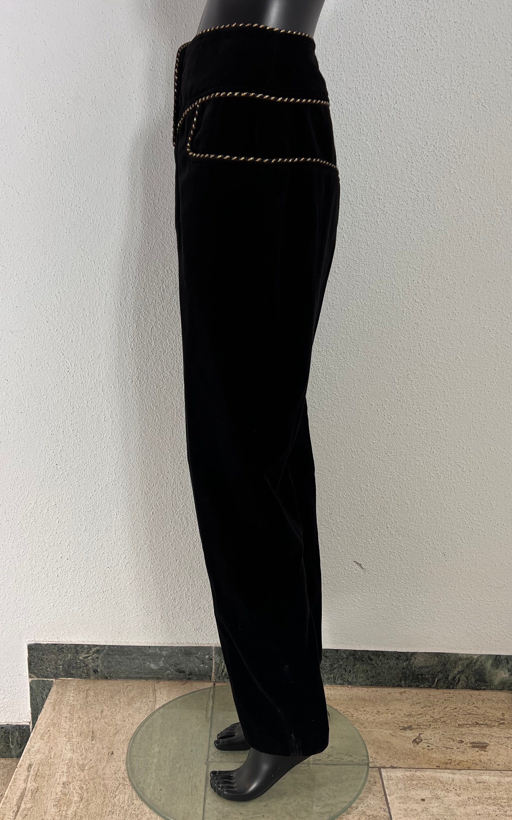 Vintage Yves Saint Laurent Co Wear Velvet Pants 42