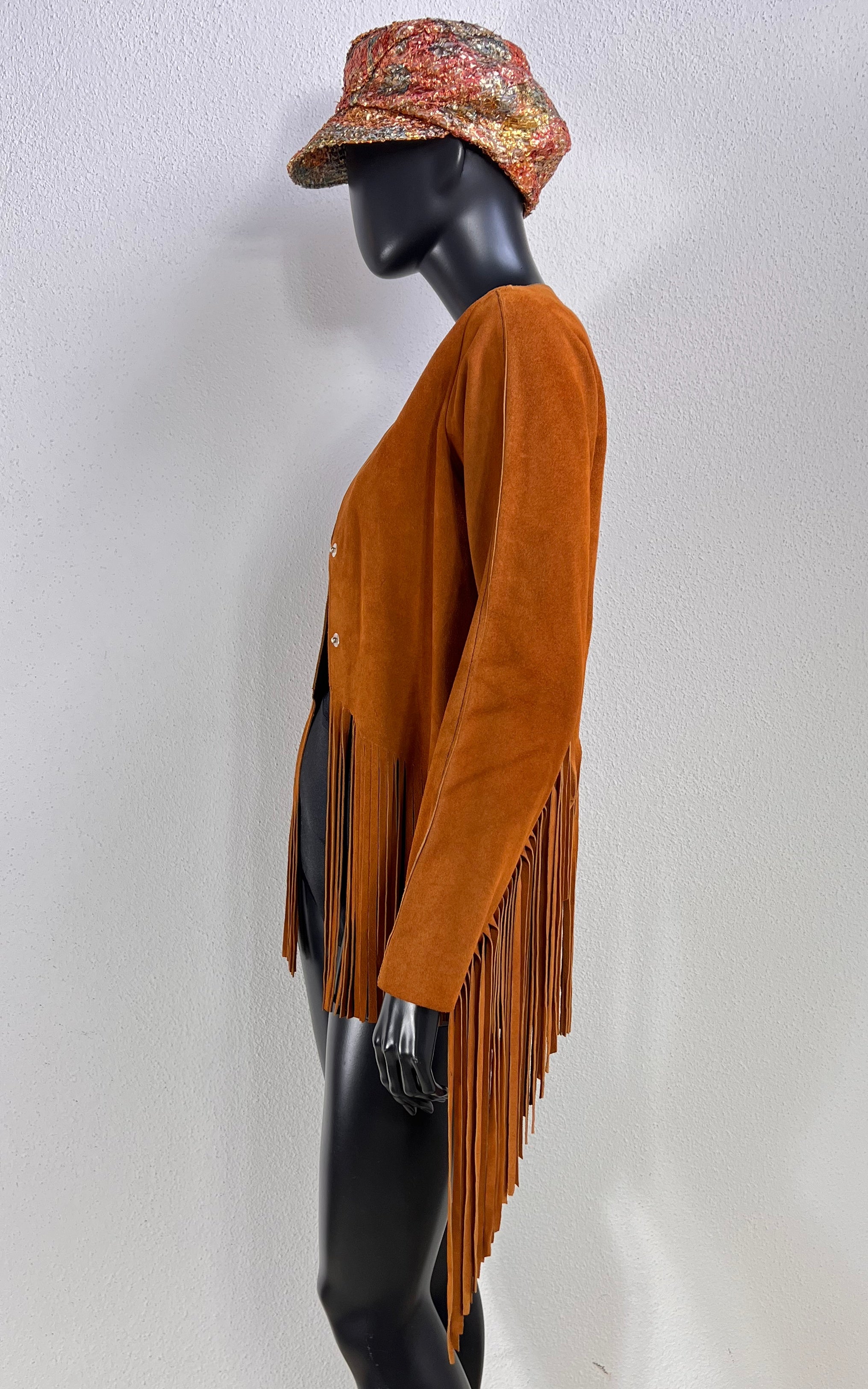 Vintage 70s Suede Fringe Jacket