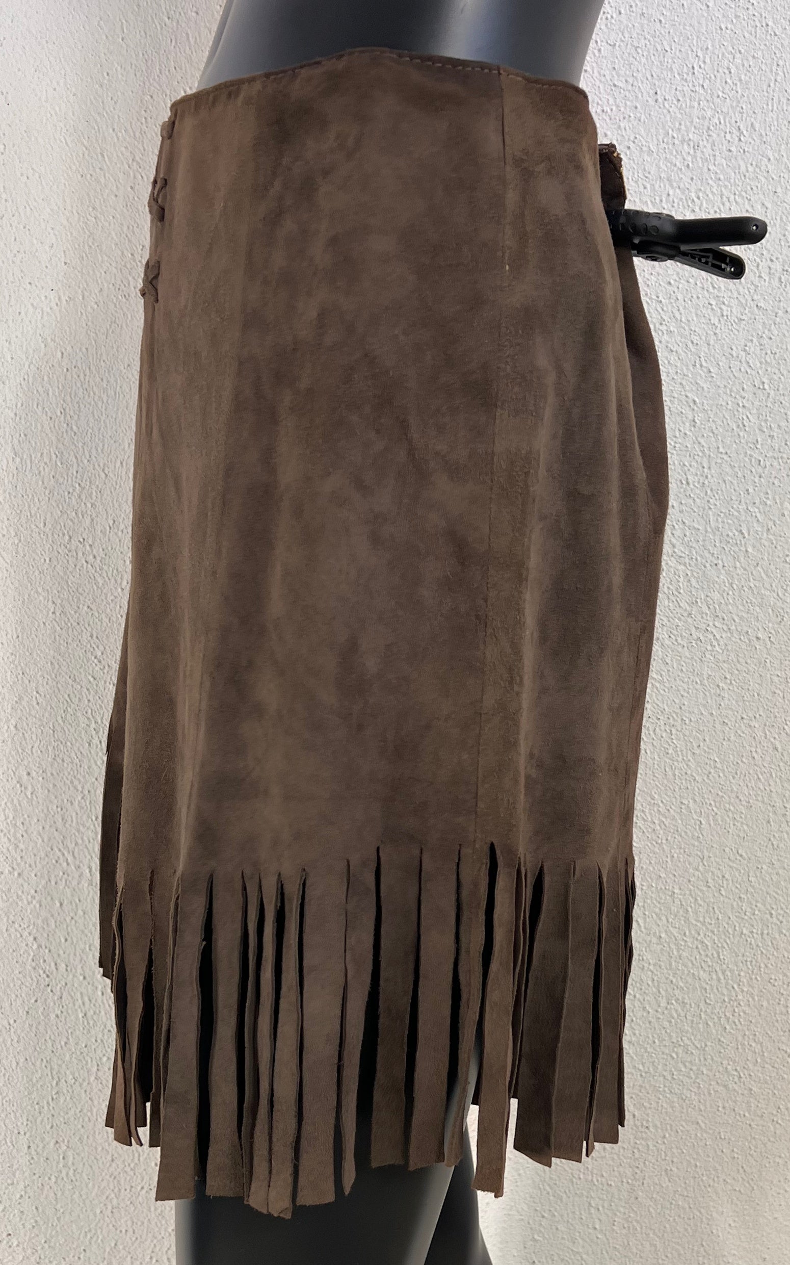 Vintage 70s Suede Leather Skirt