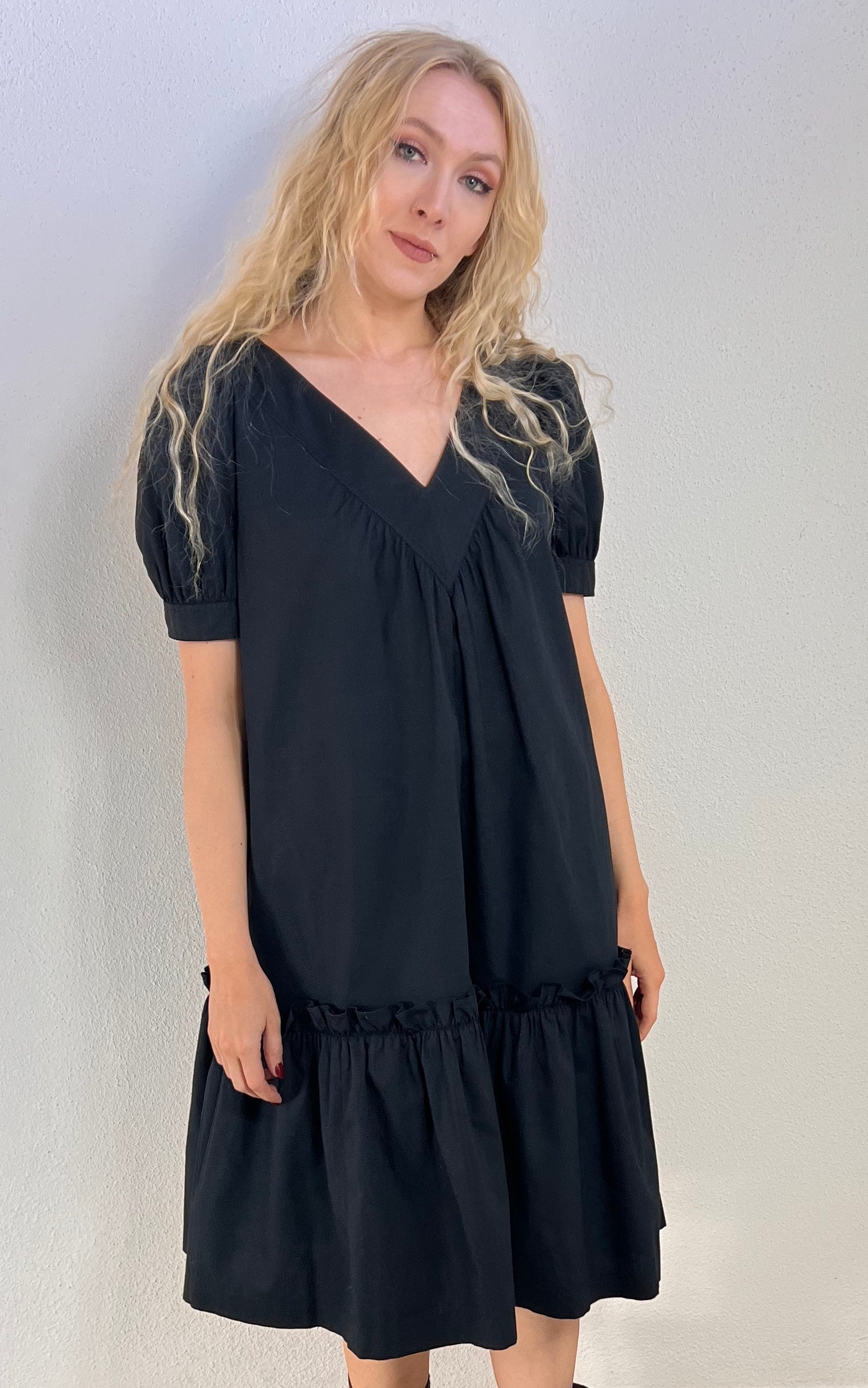 Vintage Yves Saint Laurent Cotton Peasant Dress
