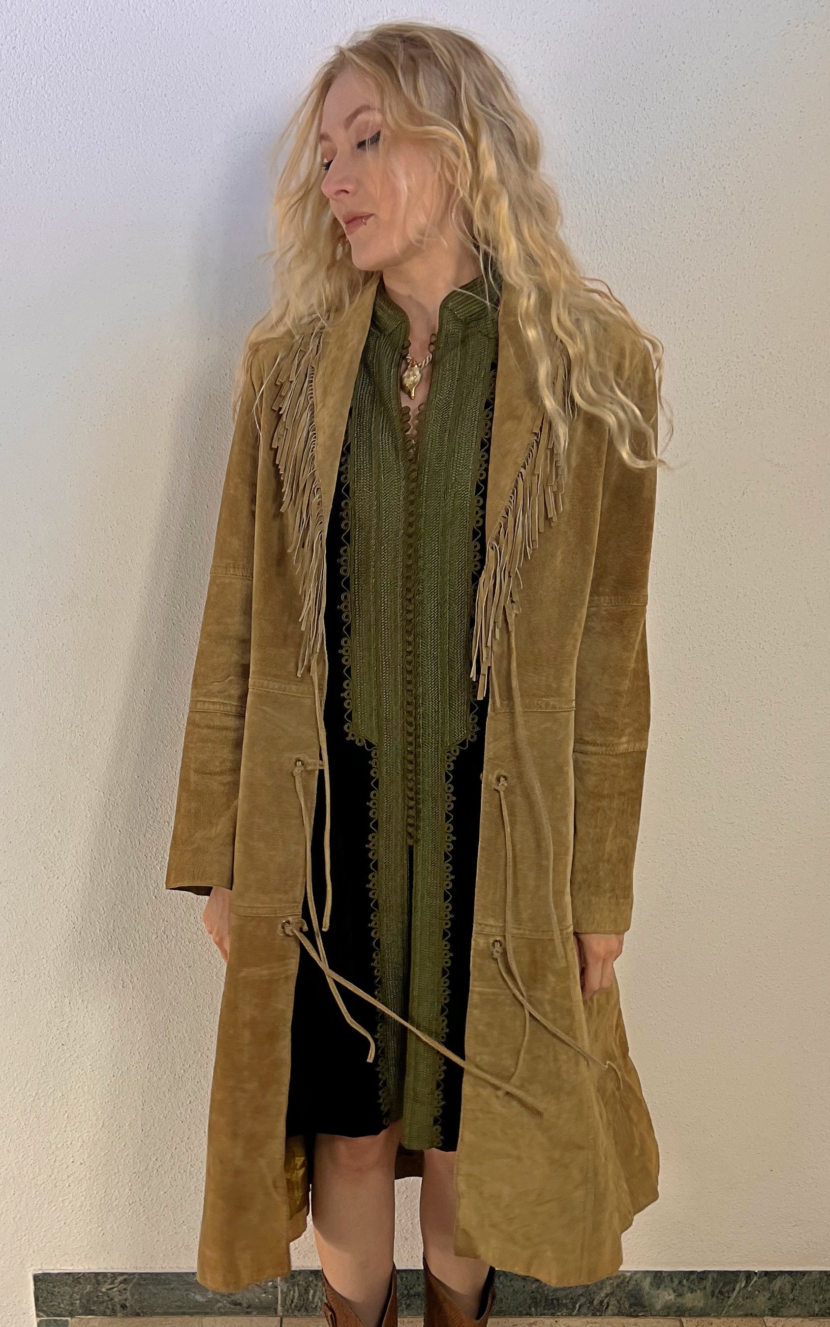 Vintage 90s Morgan de Toi Suede Coat