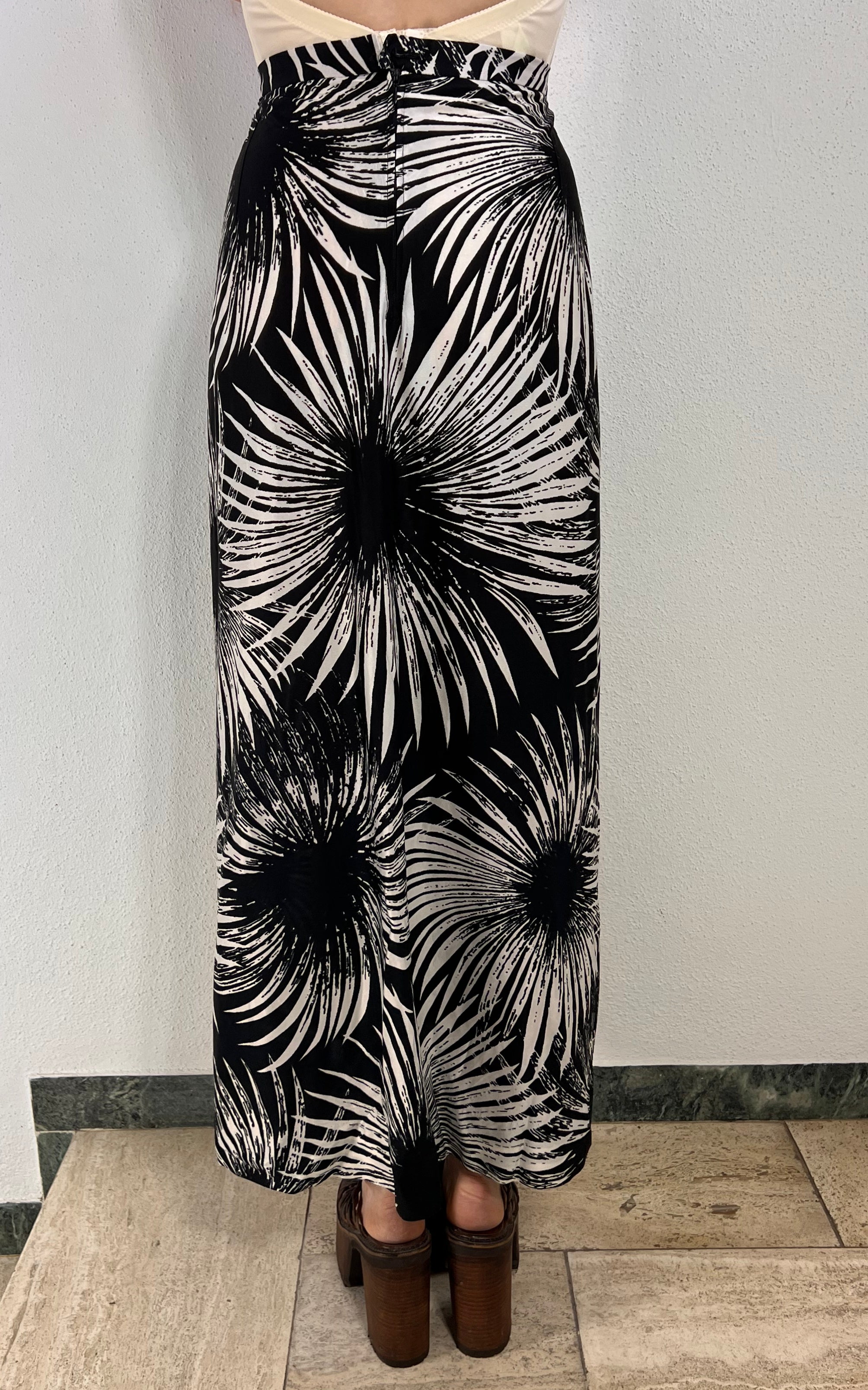 Vintage 70s Sunflower Maxi Skirt