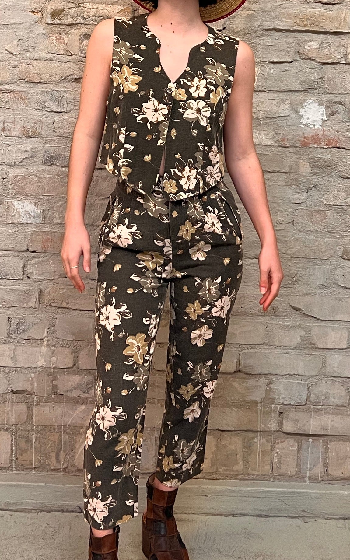 Vintage 90s Linnen Suit