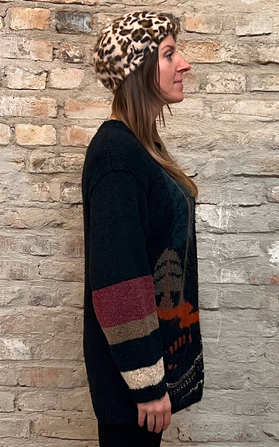 Cardigan in lana vintage da campagna