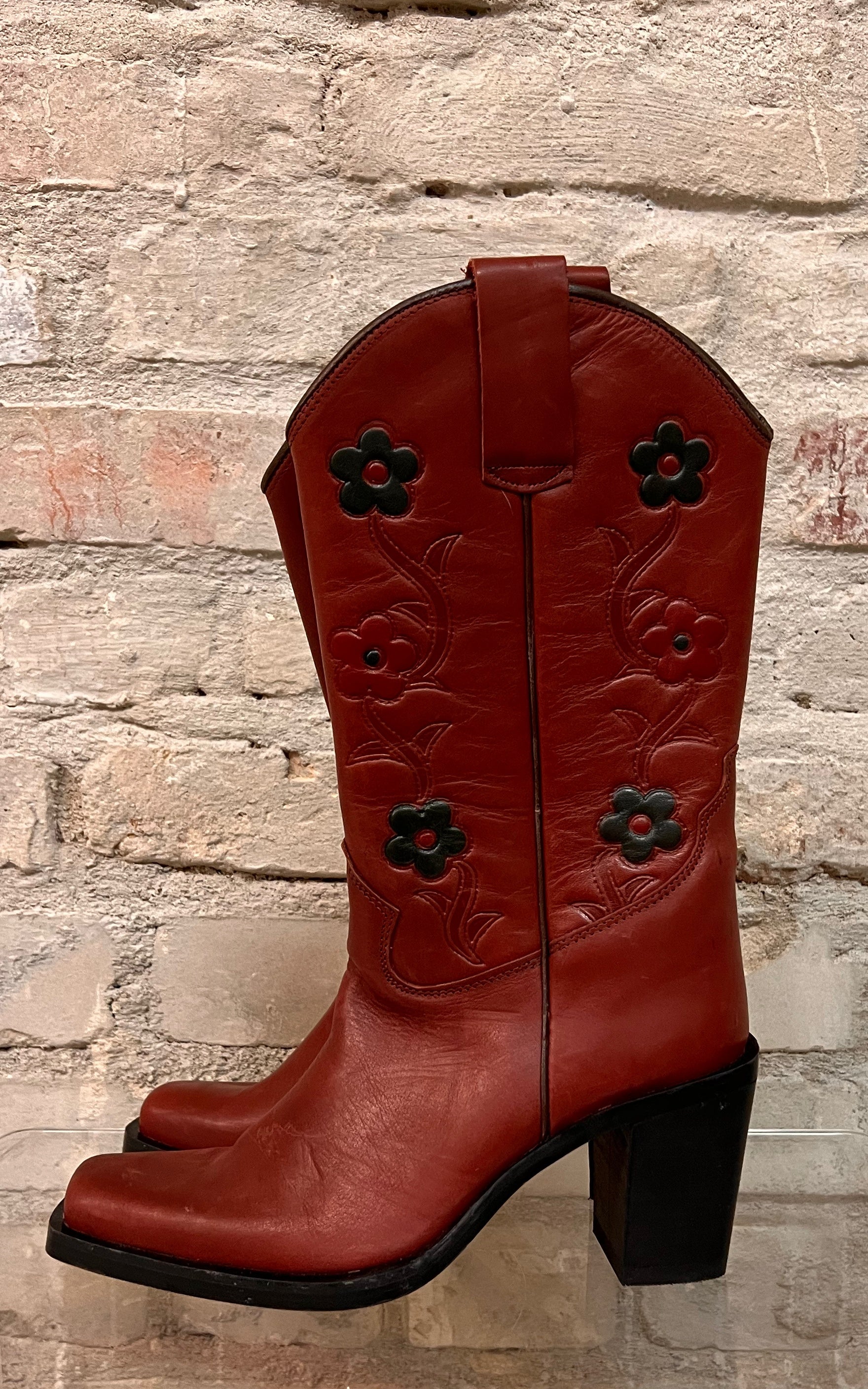 Vintage Flower Cowboy Boots 36 , 37 , 40 & 41