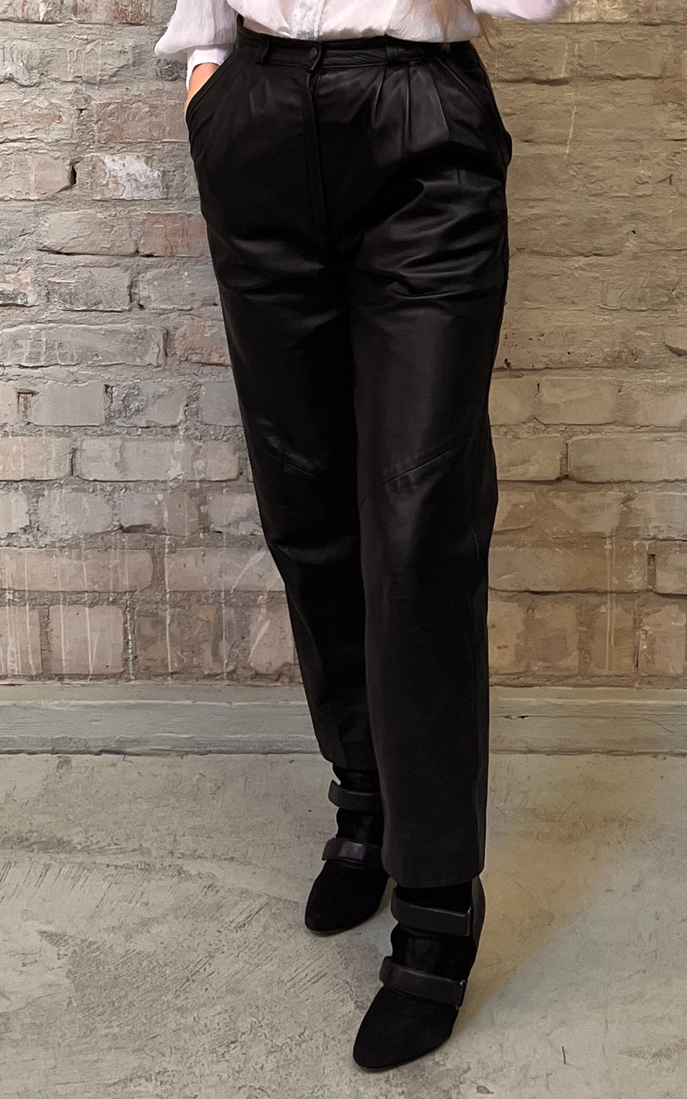 Pantaloni in pelle vintage