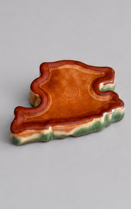 Vintage Mallorca Souvenir Ashtray in the Shape of the Island