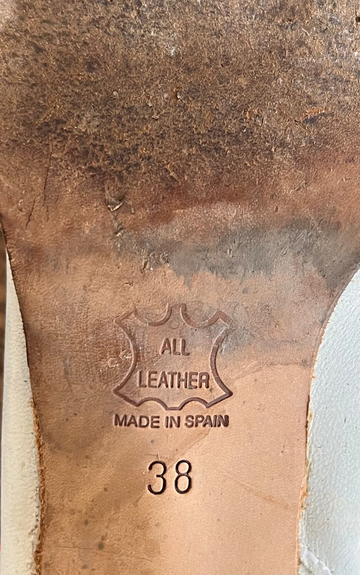 Vintage Fringed Suede Leather Boots 38