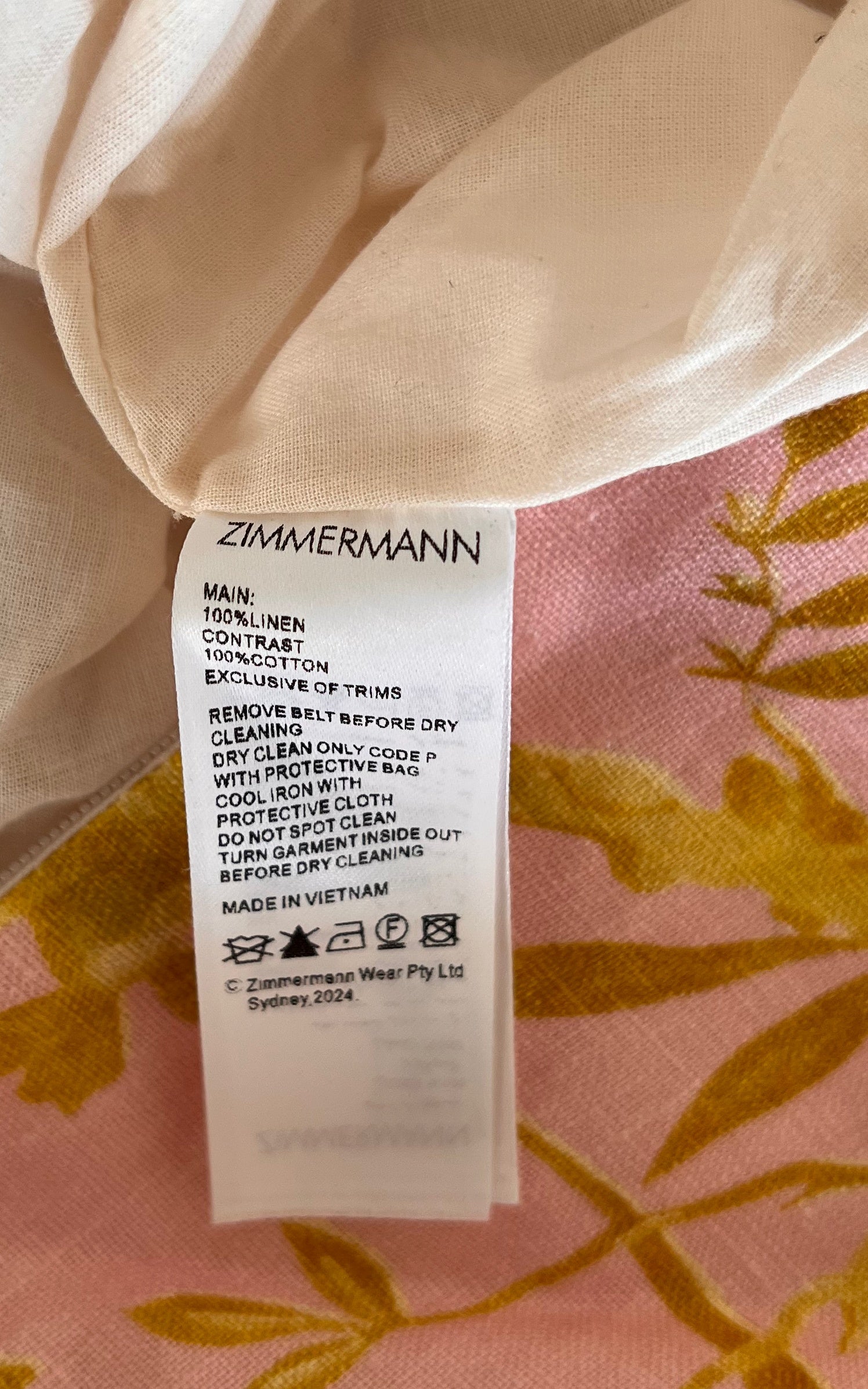 Super Cute Zimmermann Cut Out Linen Dress