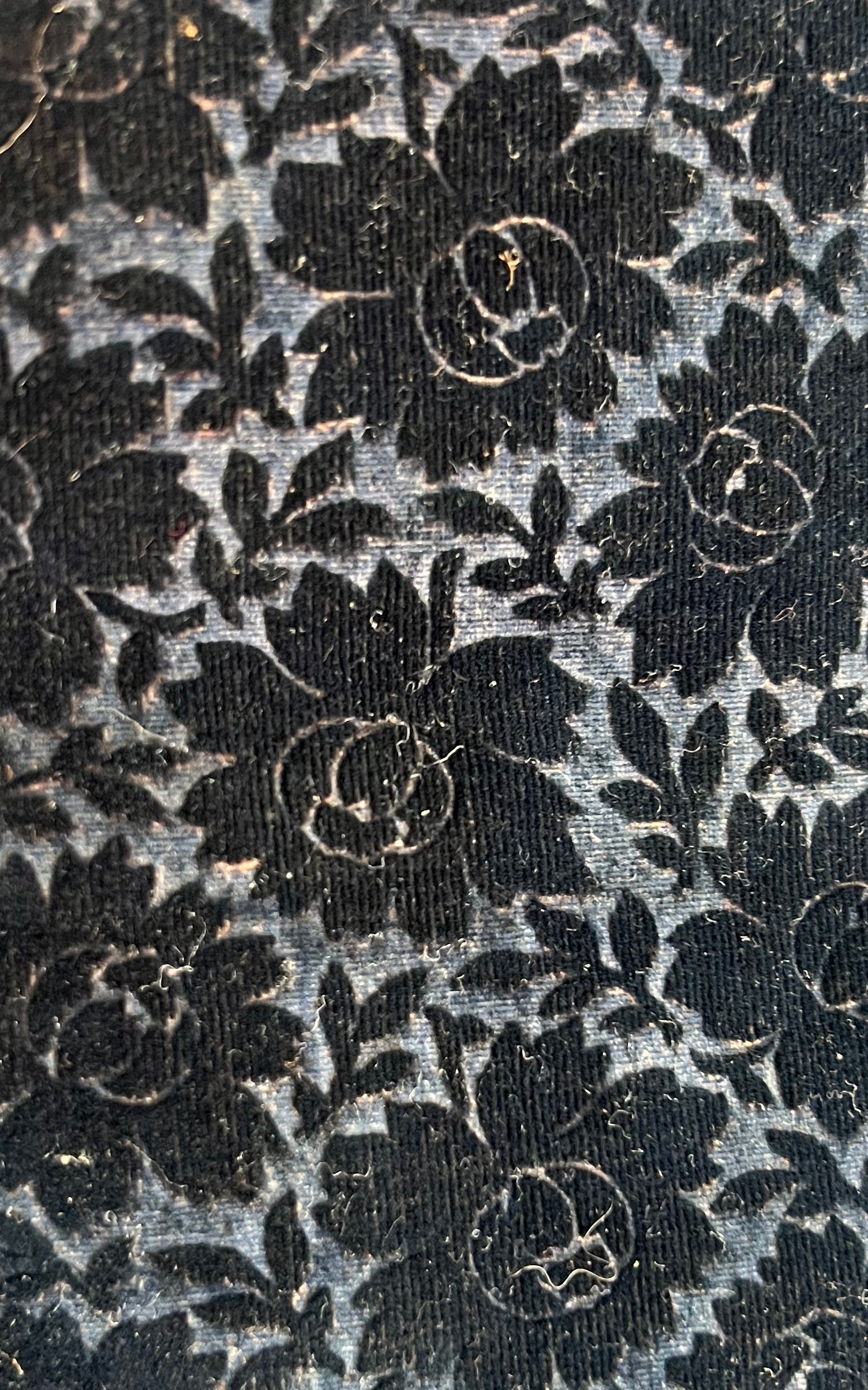Antique Eastern European Embroidered Velvet Cropped Jacket