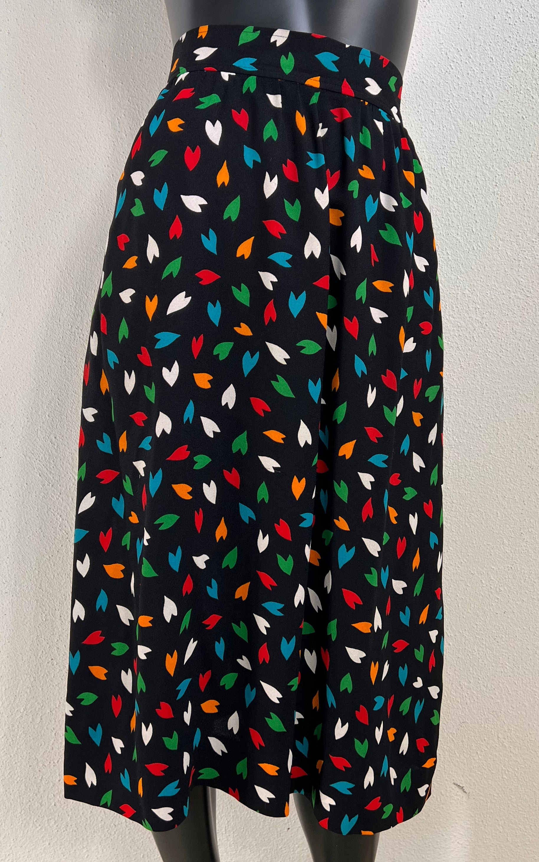 Vintage 1979 Yves Saint Laurent Silk Skirt