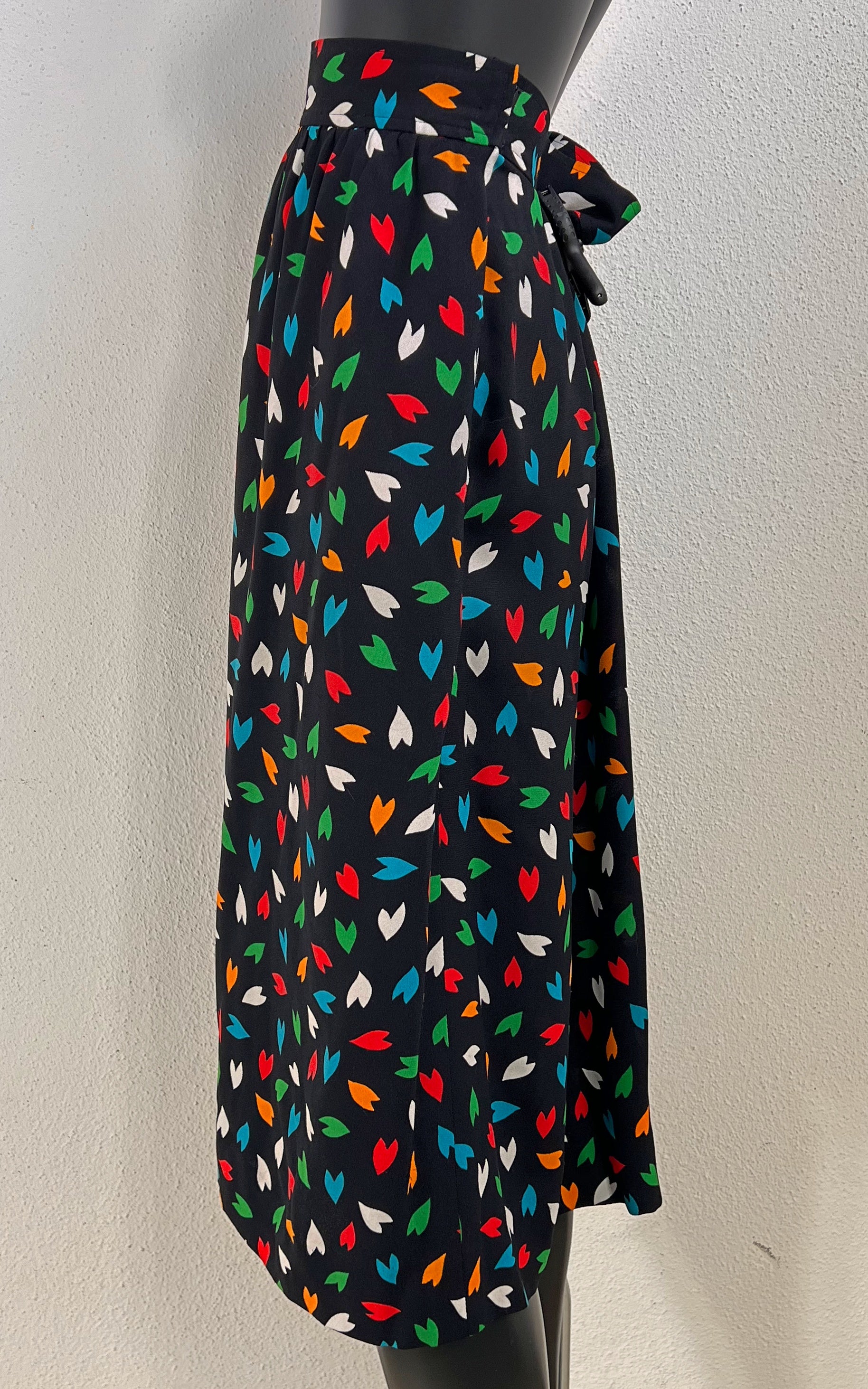 Vintage 1979 Yves Saint Laurent Silk Skirt