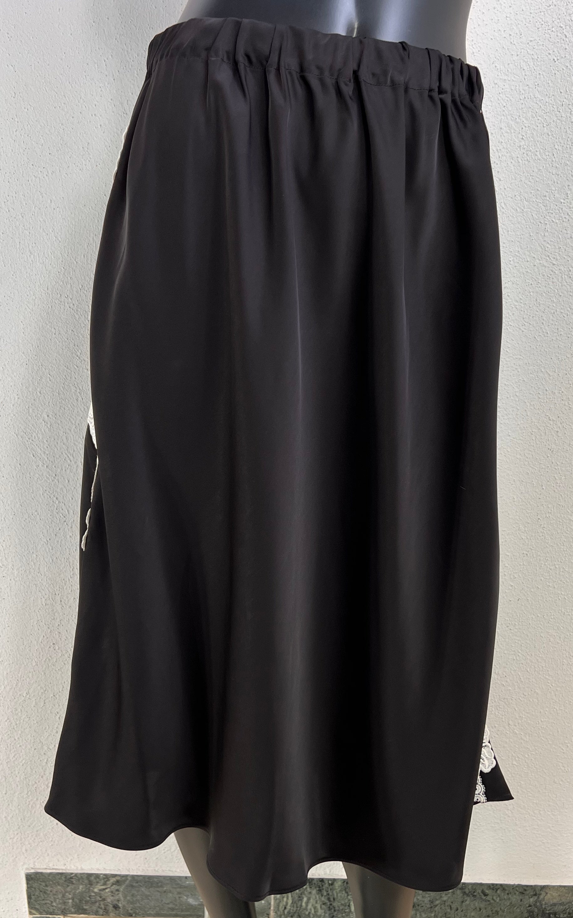 Jil Sander Lace Satin Lingerie Skirt SS2025
