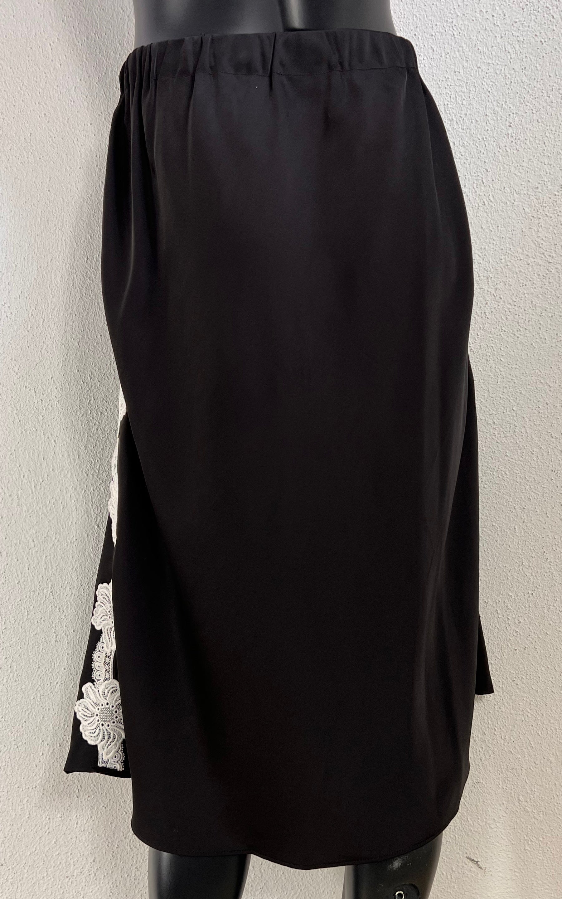 Jil Sander Lace Satin Lingerie Skirt SS2025
