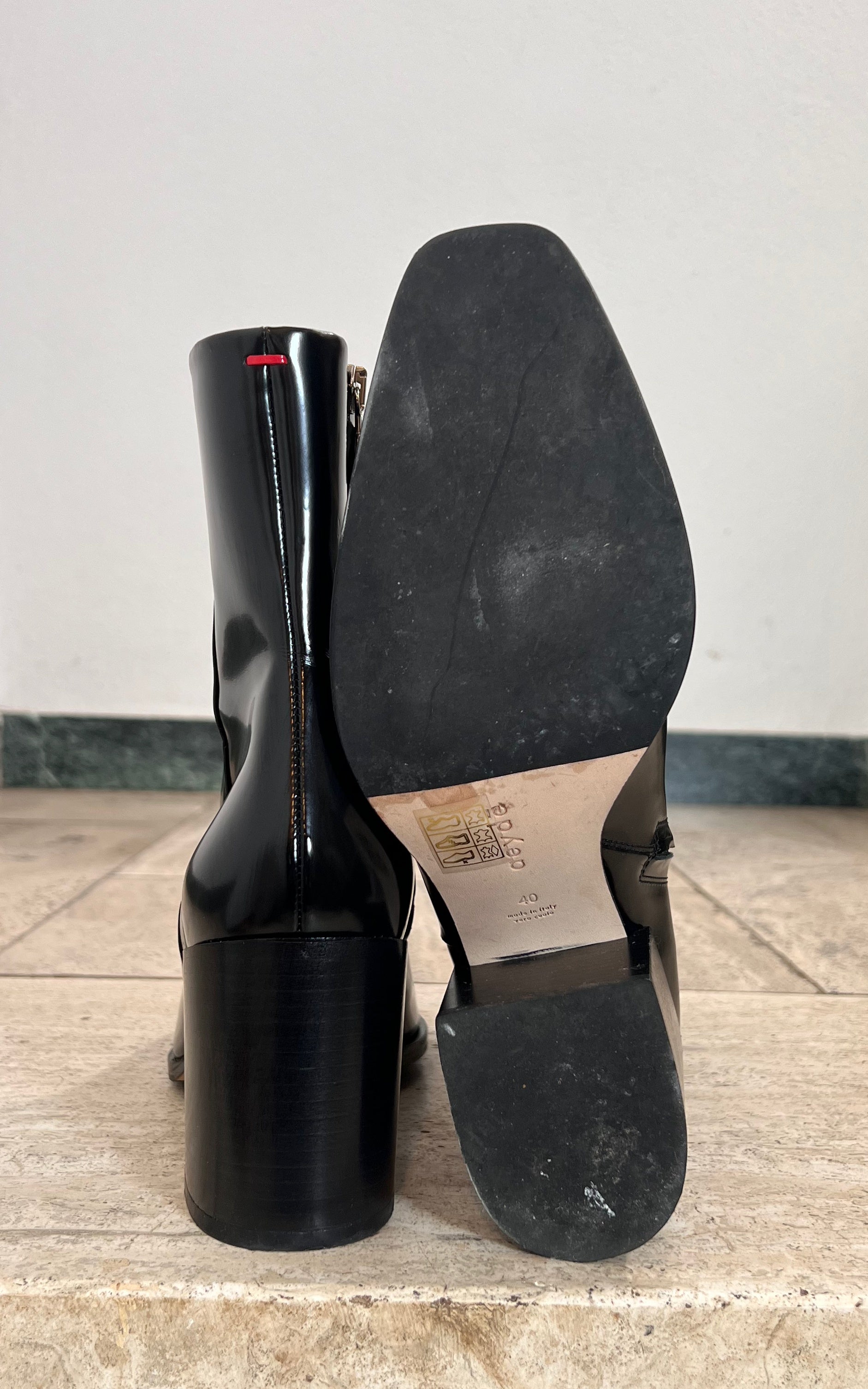 Aeyde Patent Boots 40