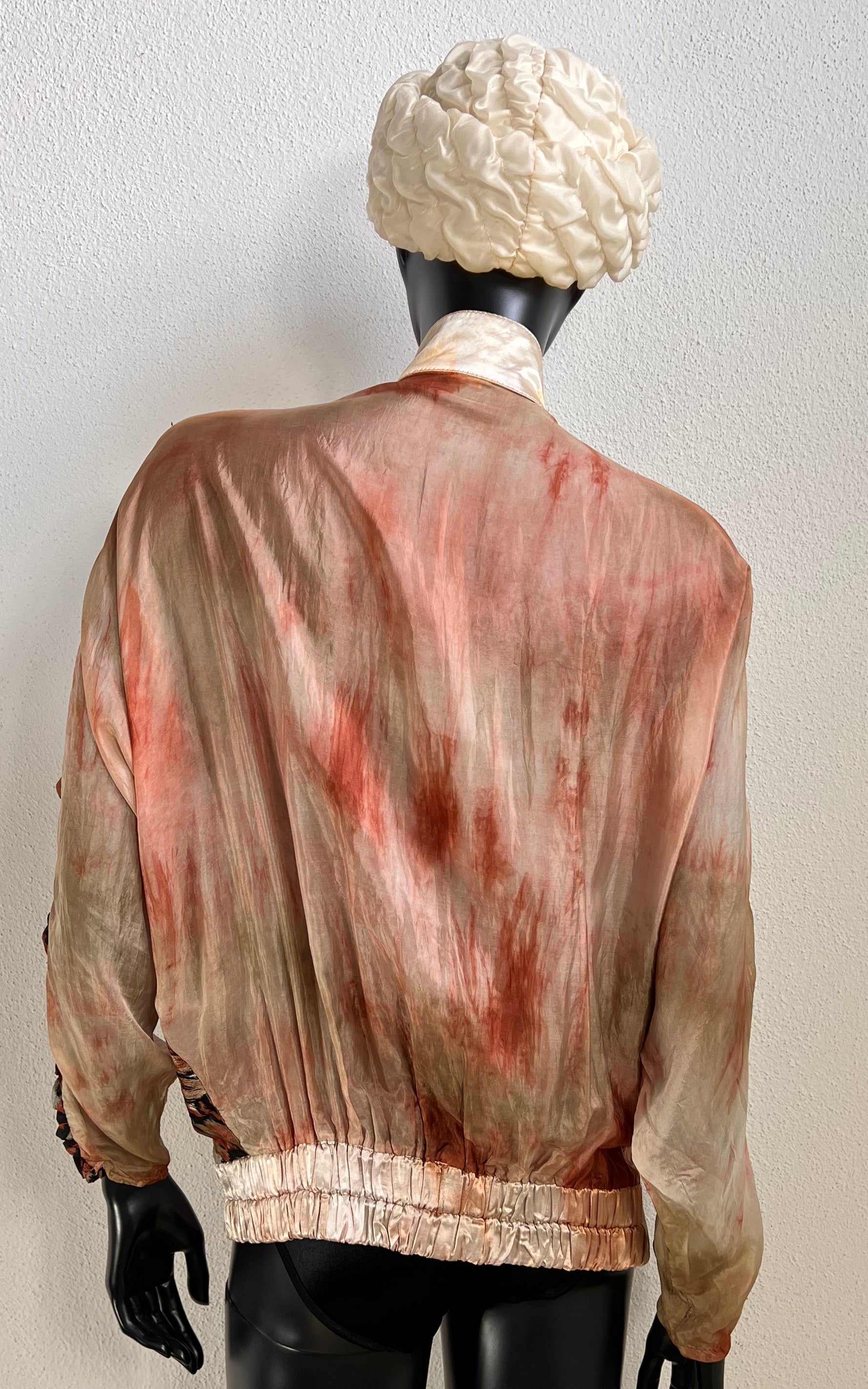 Vintage 80s Silk Embroidery Jacket